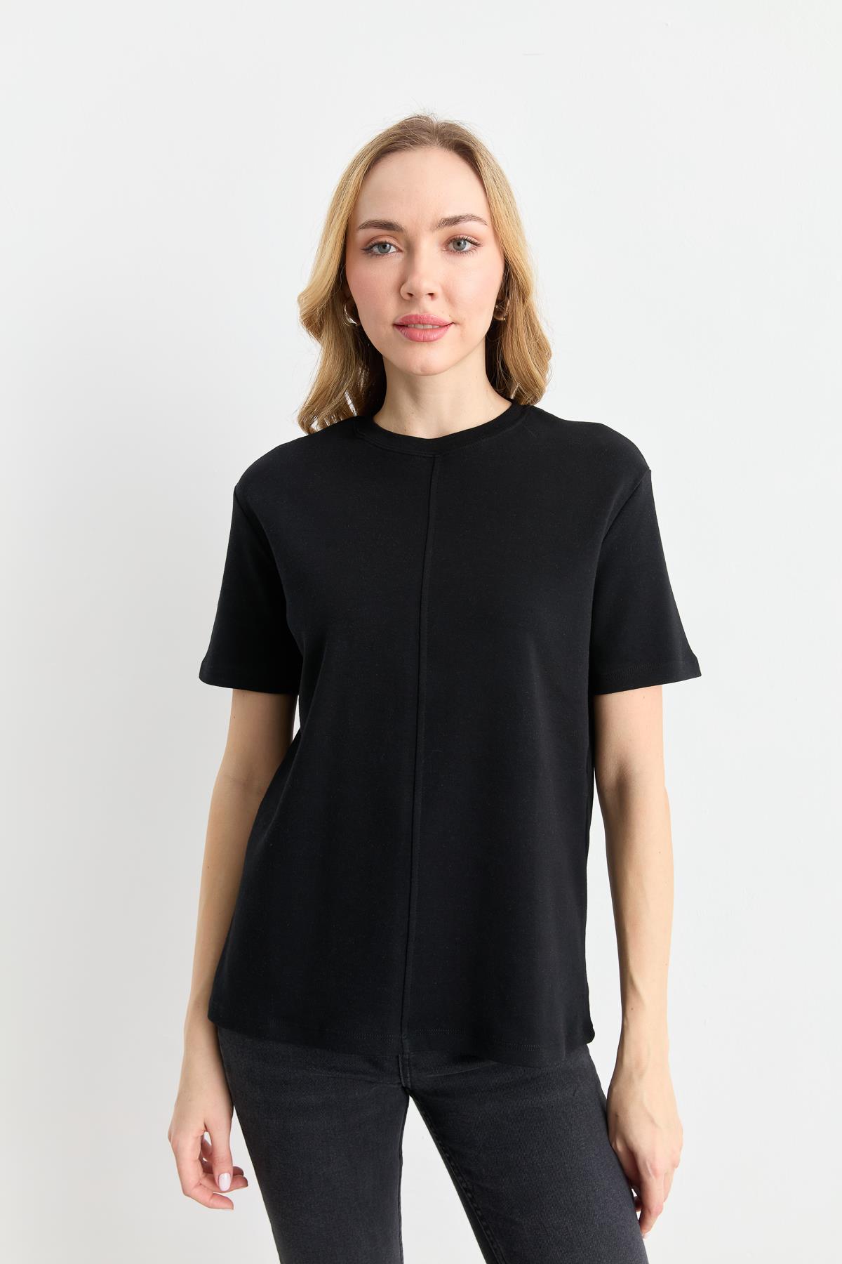 31218 DIKIS DETAYLI TSHIRT