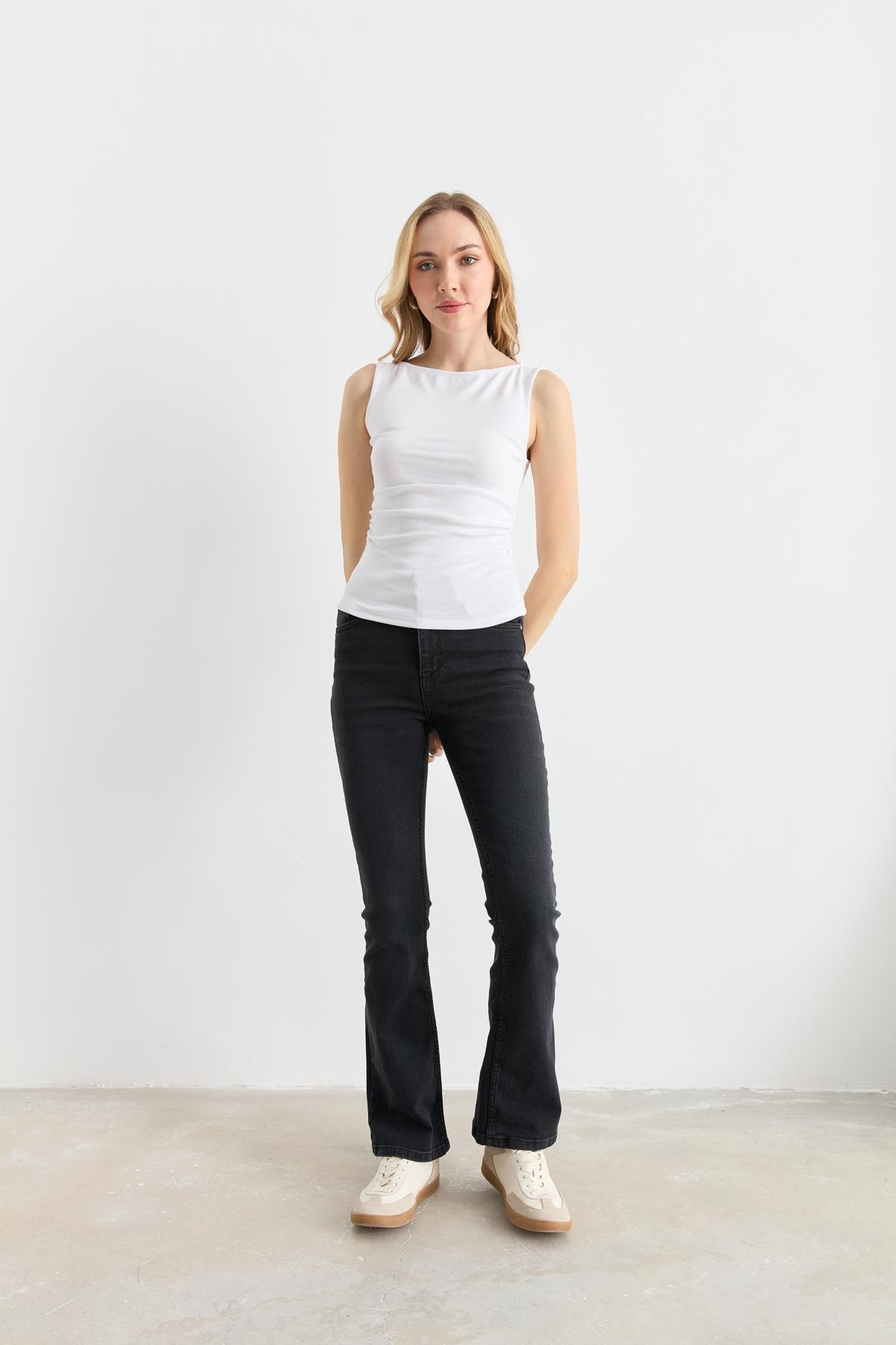 31589 BUZGULU KAYIK YAKA TOP