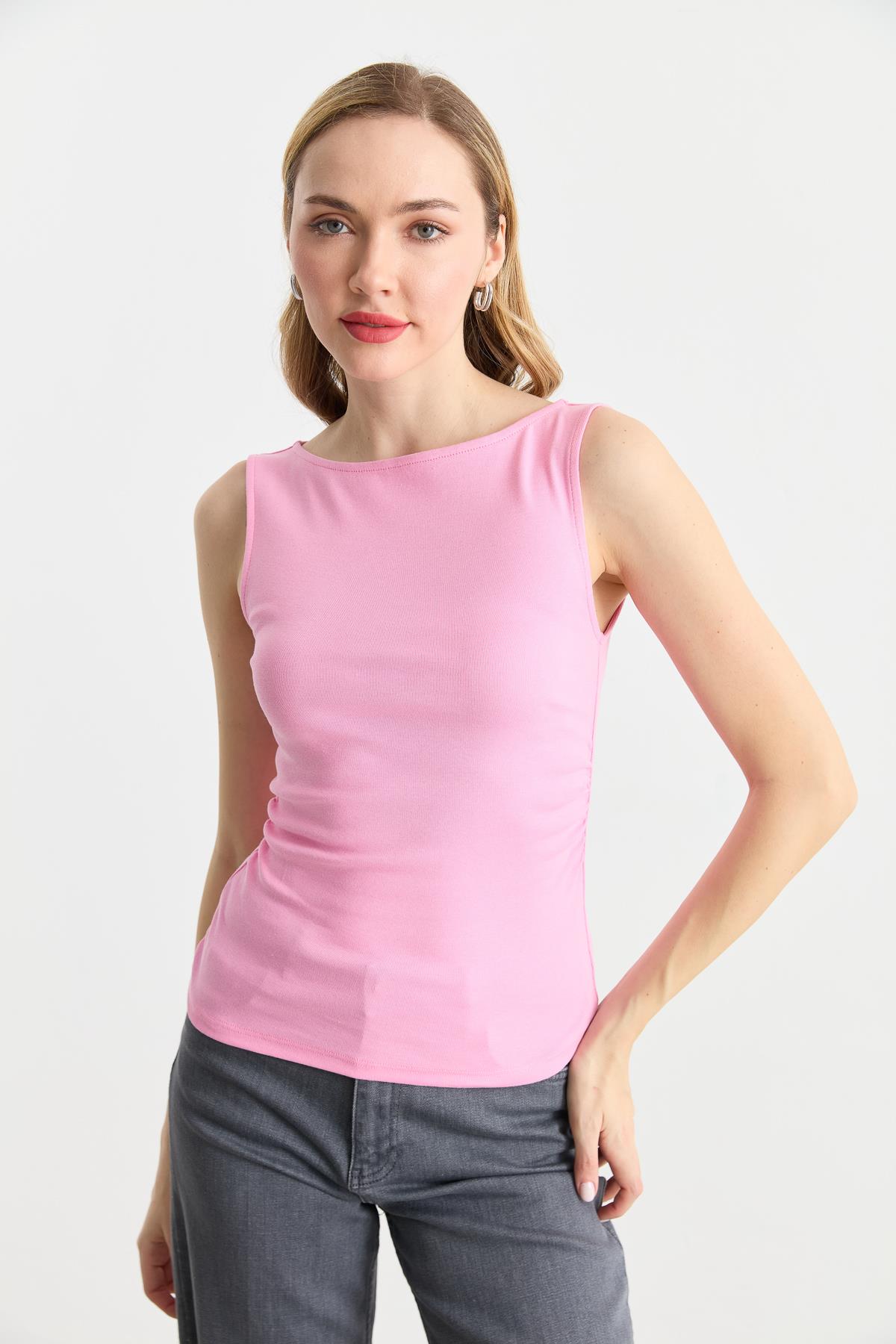 31589 BUZGULU KAYIK YAKA TOP