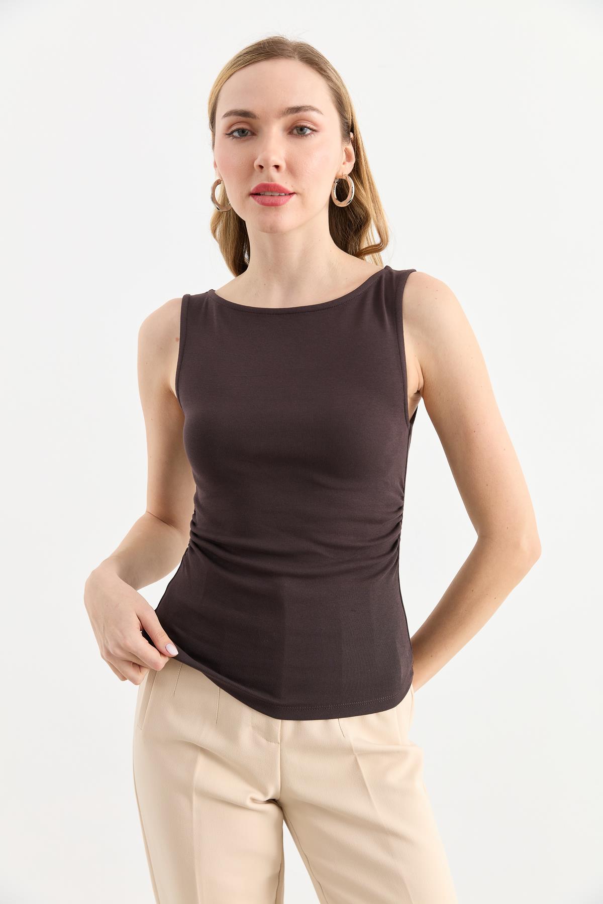 31589 BUZGULU KAYIK YAKA TOP