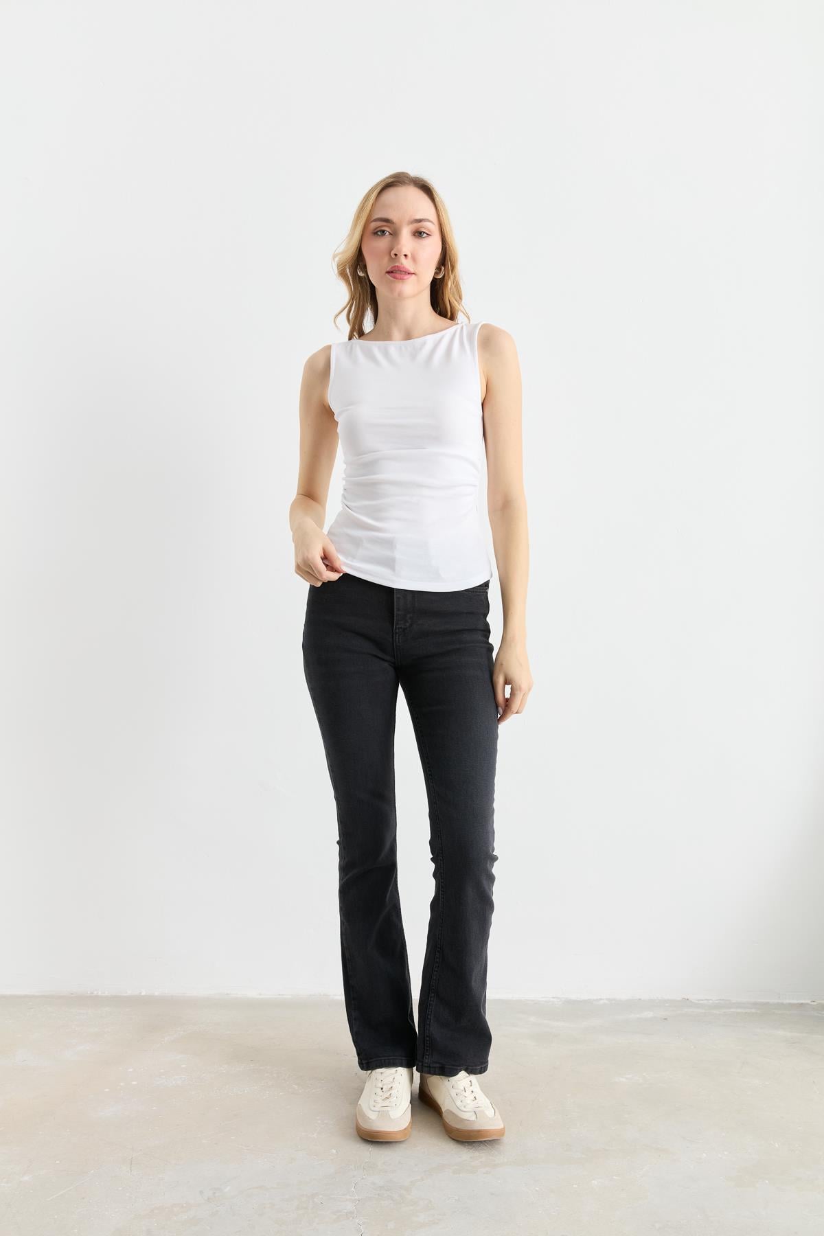 31589 BUZGULU KAYIK YAKA TOP