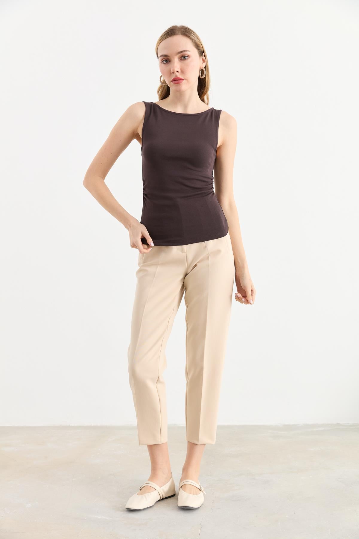 31589 BUZGULU KAYIK YAKA TOP