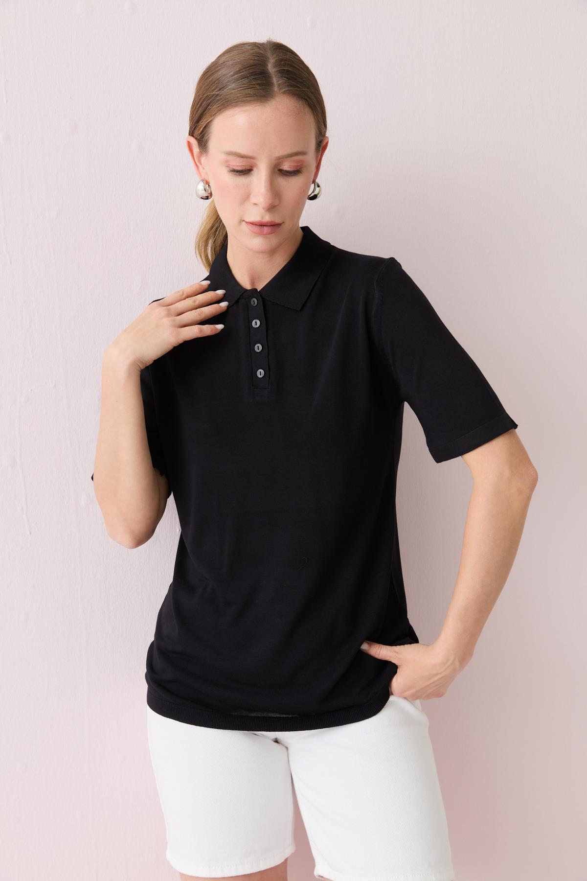 323 POLO YAKA OZEL KISA KOL MERSERIZE