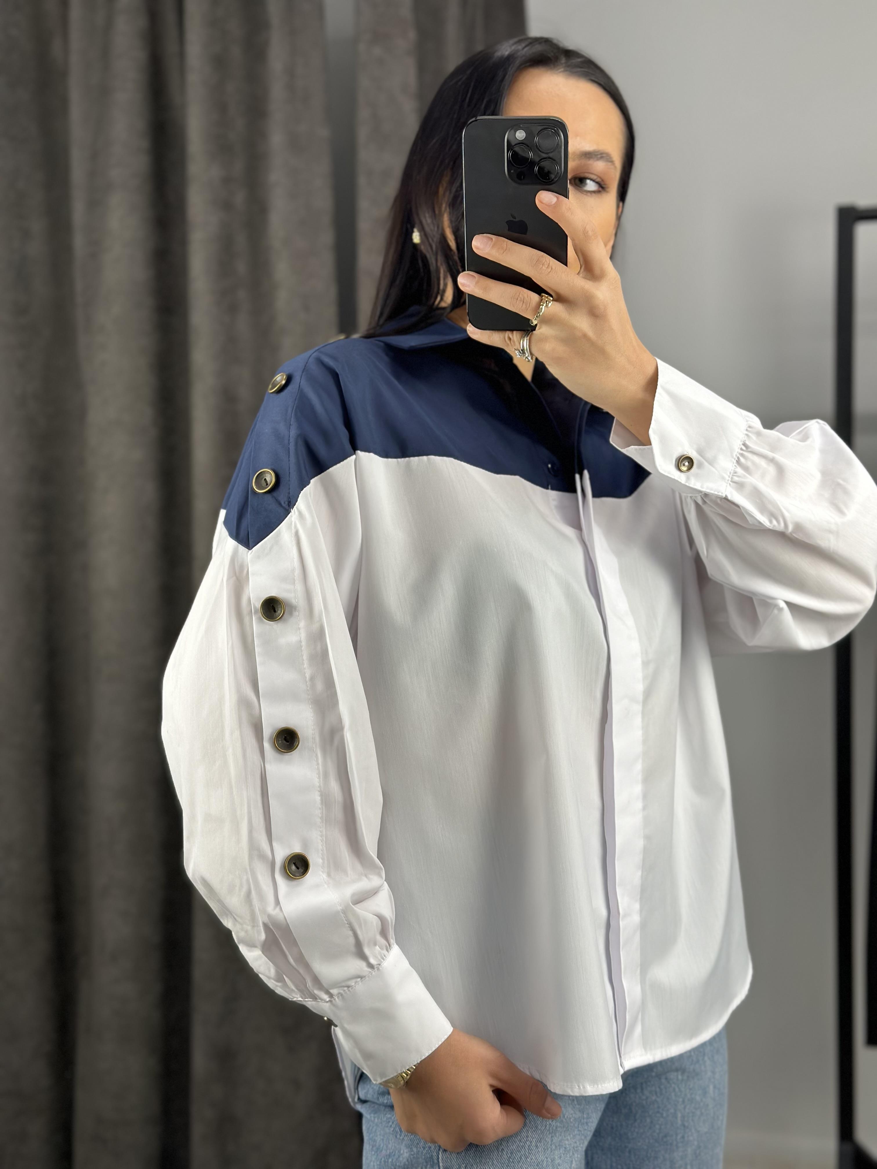 34016 KOLLARI DUGMELI GOMLEK