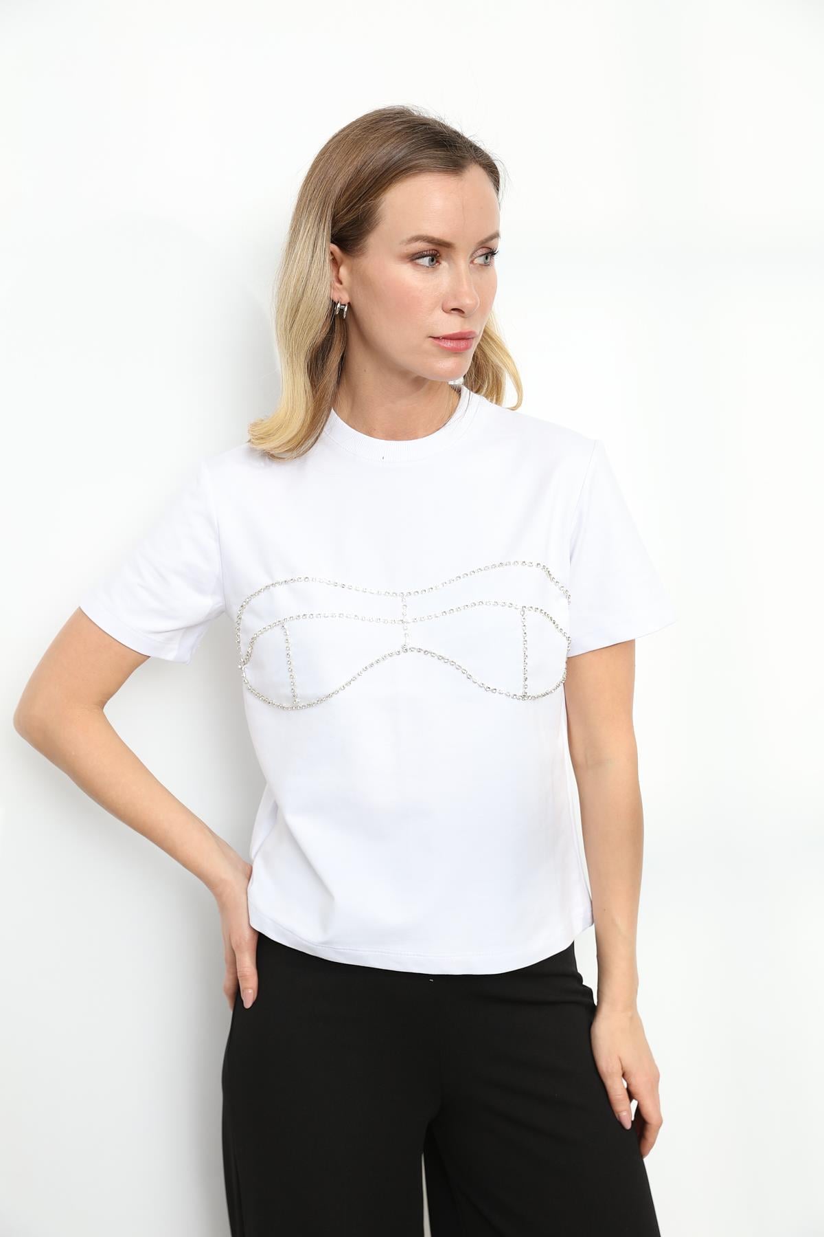 34127 ONU TASLI BASIC TSHIRT