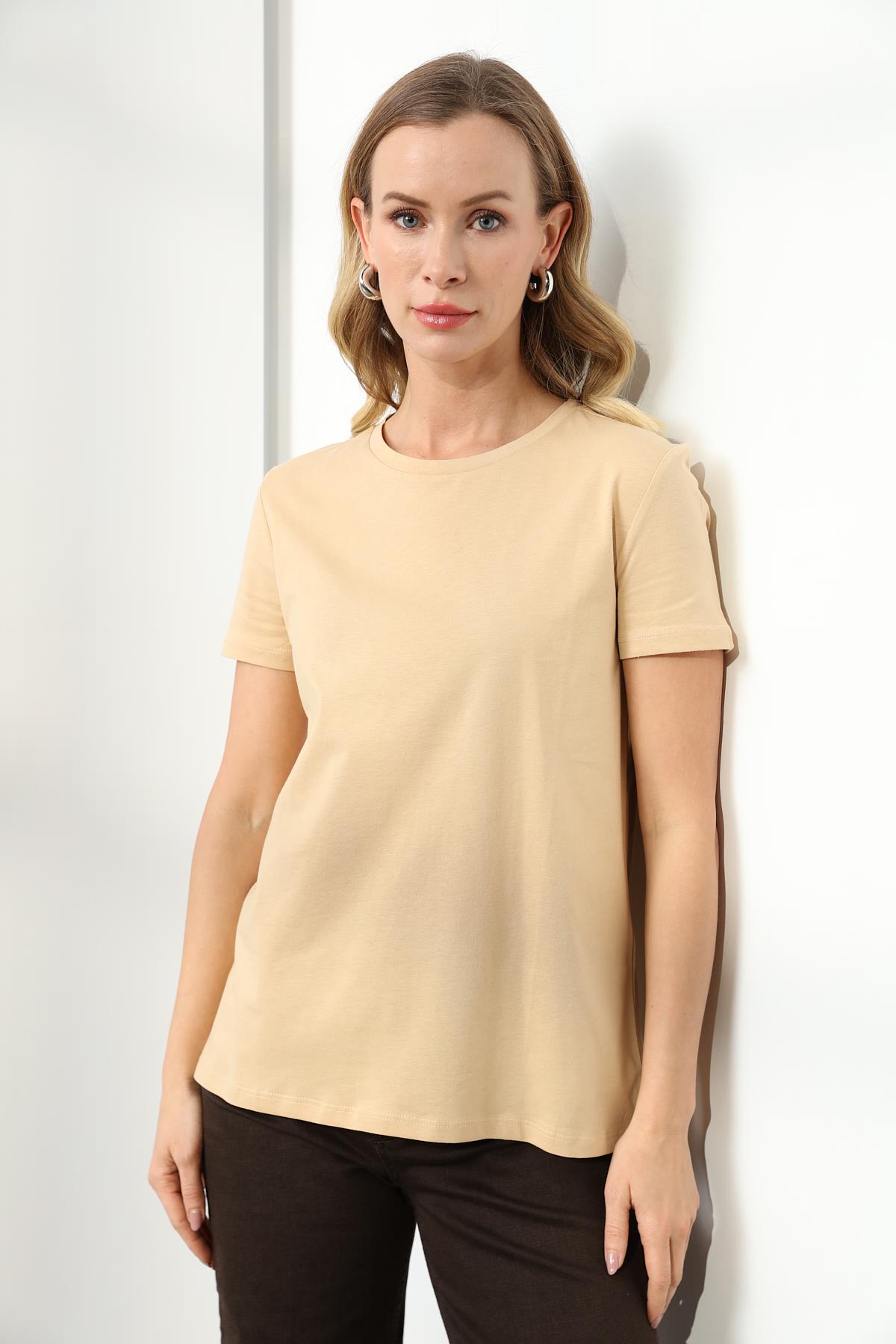 3471 BISIKLET YAKA BASIC TSHIRT