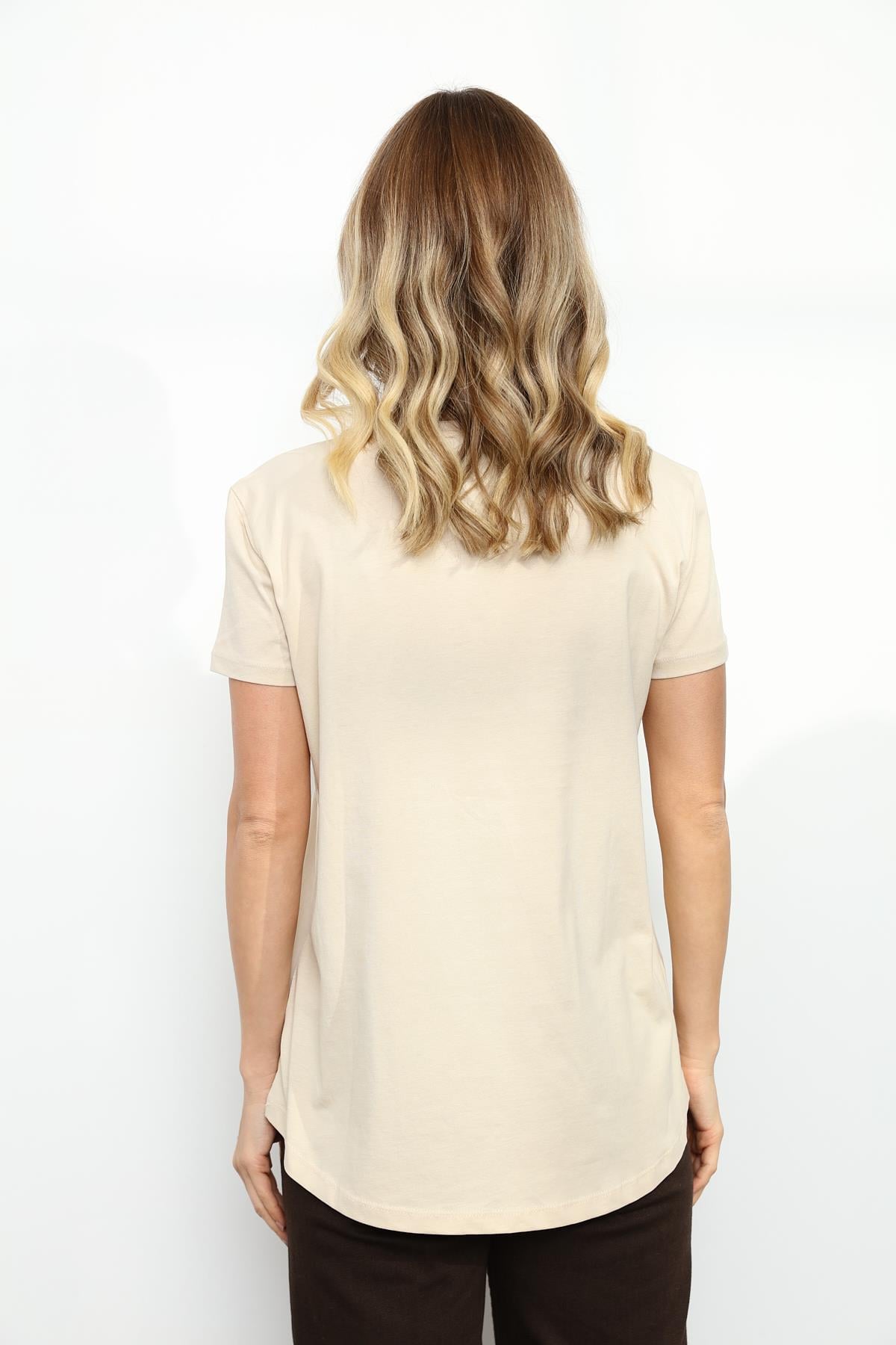 3471 BISIKLET YAKA BASIC TSHIRT