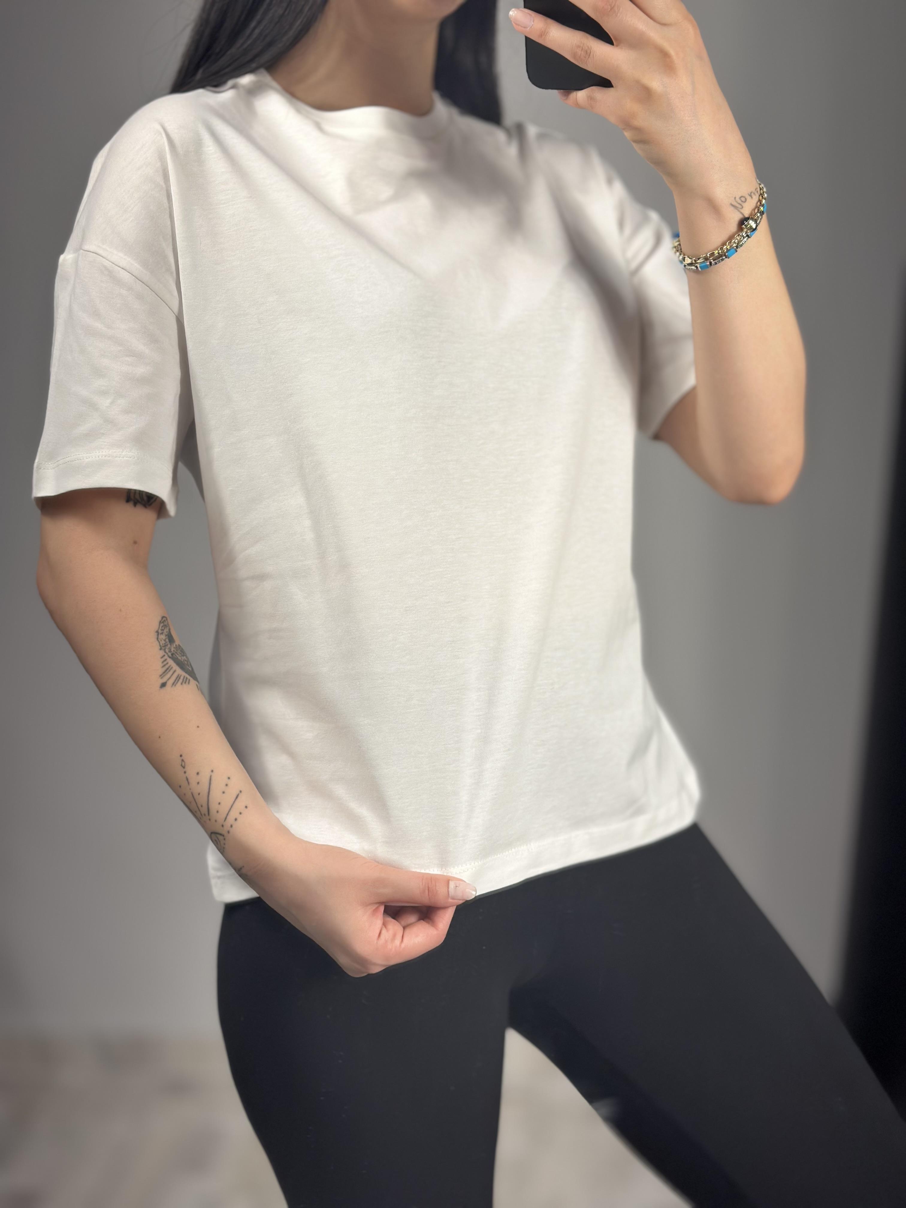 3683 SIFIR YAKA BASIC TSHIRT