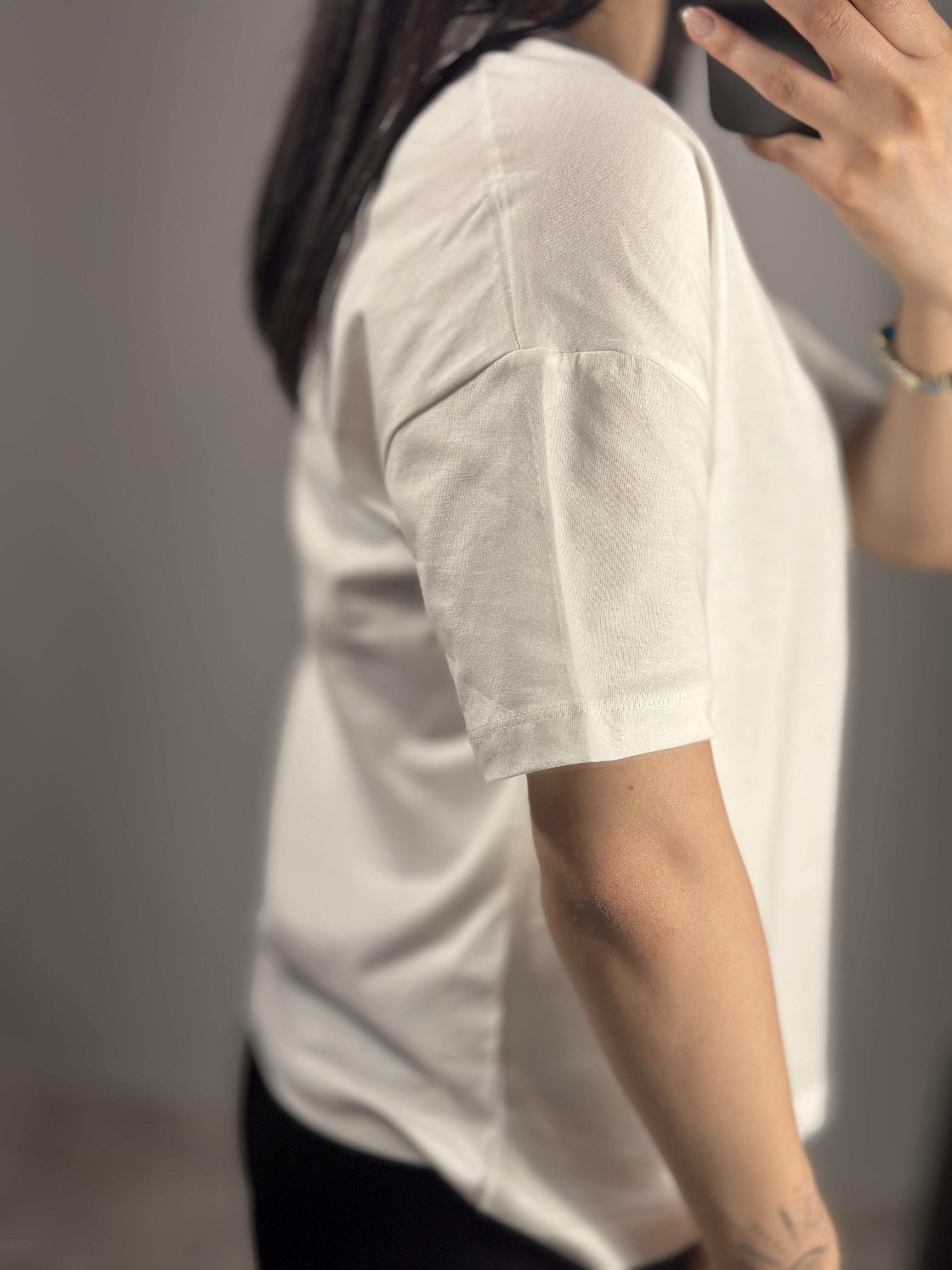3683 SIFIR YAKA BASIC TSHIRT