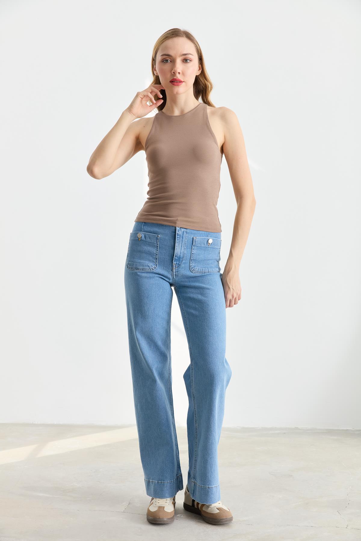 3694 HALTER YAKA TSHIRT