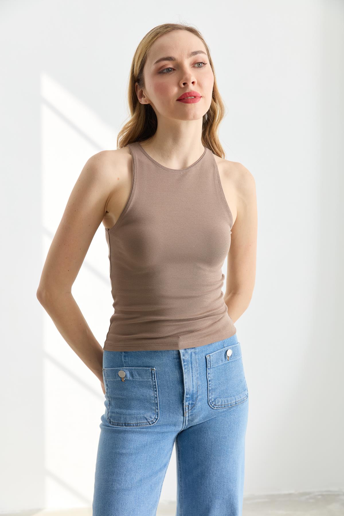 3694 HALTER YAKA TSHIRT