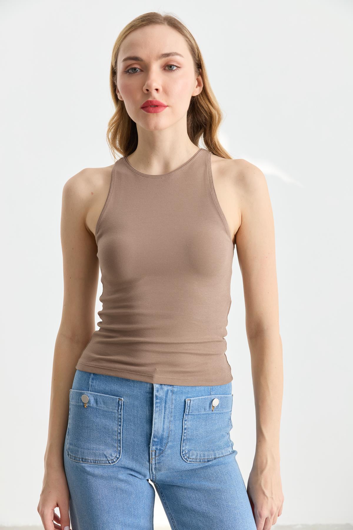 3694 HALTER YAKA TSHIRT