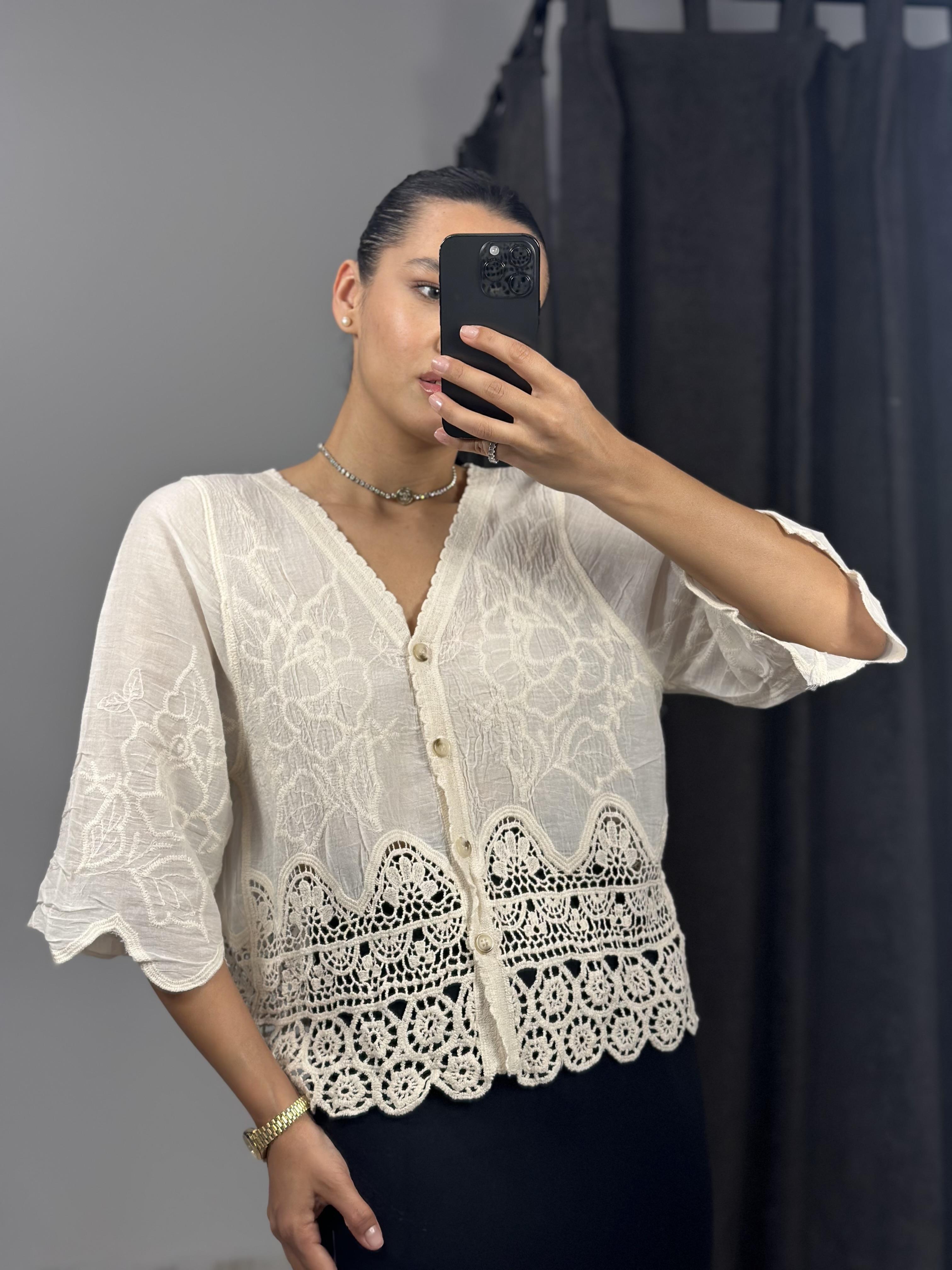 37465 ALTI DANTEL GOMLEK