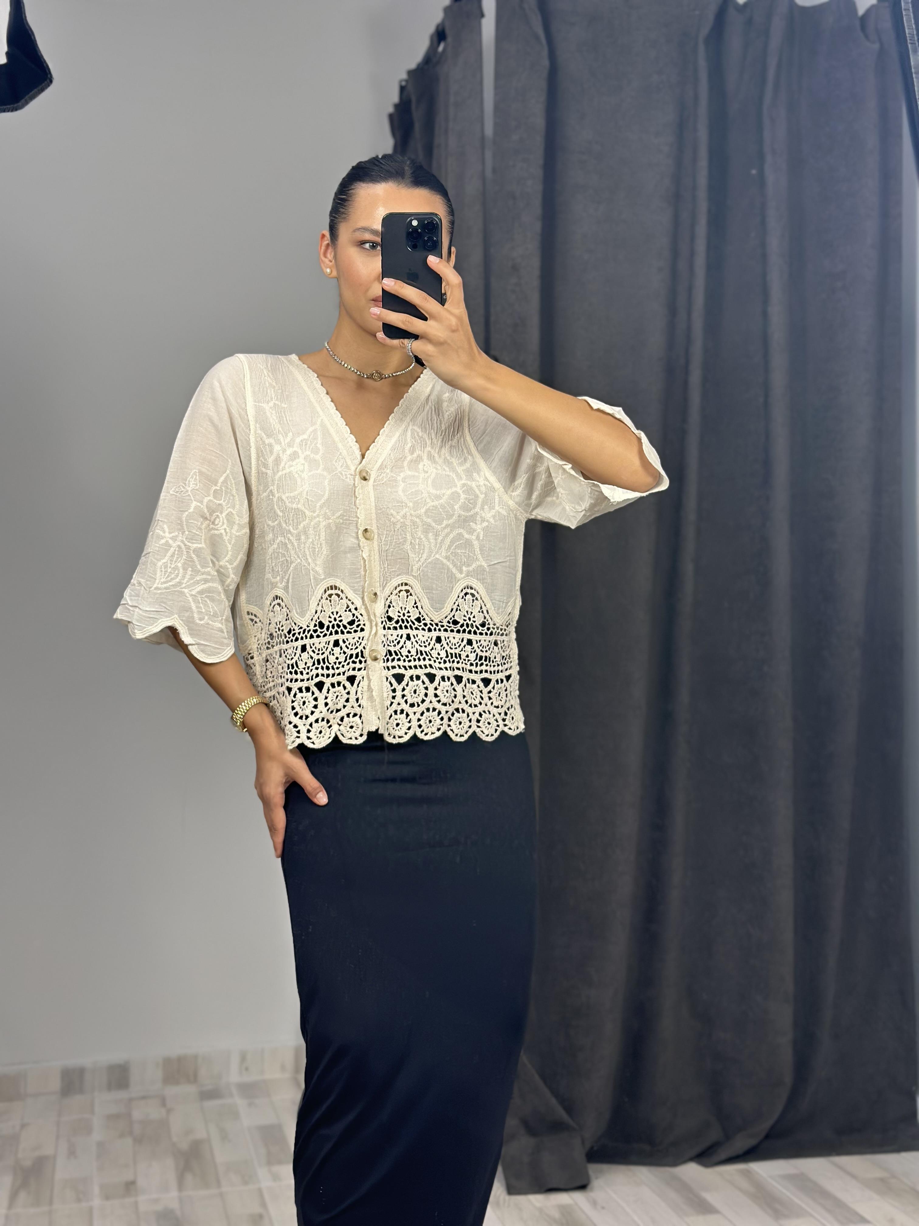 37465 ALTI DANTEL GOMLEK