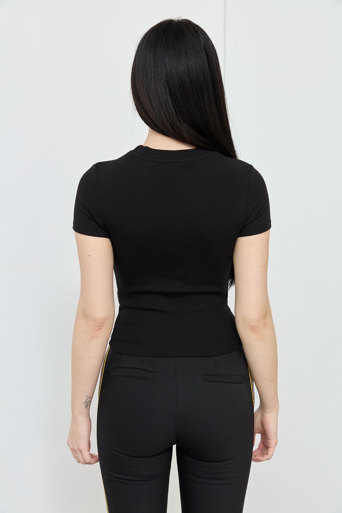 4693 KISA KOL ONU ACIK BLUZ