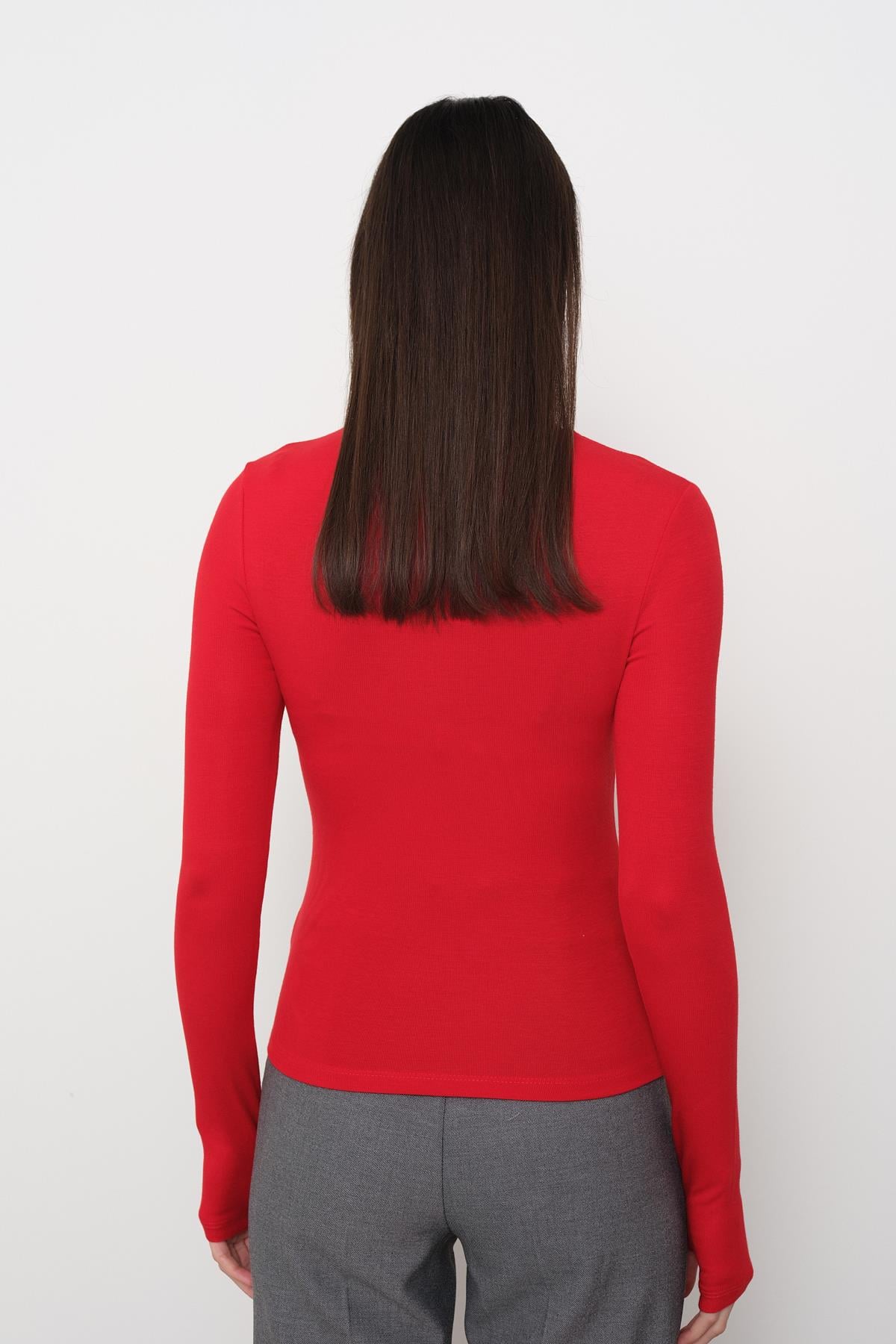 5068 KOLU YIRTMACLI TSHIRT