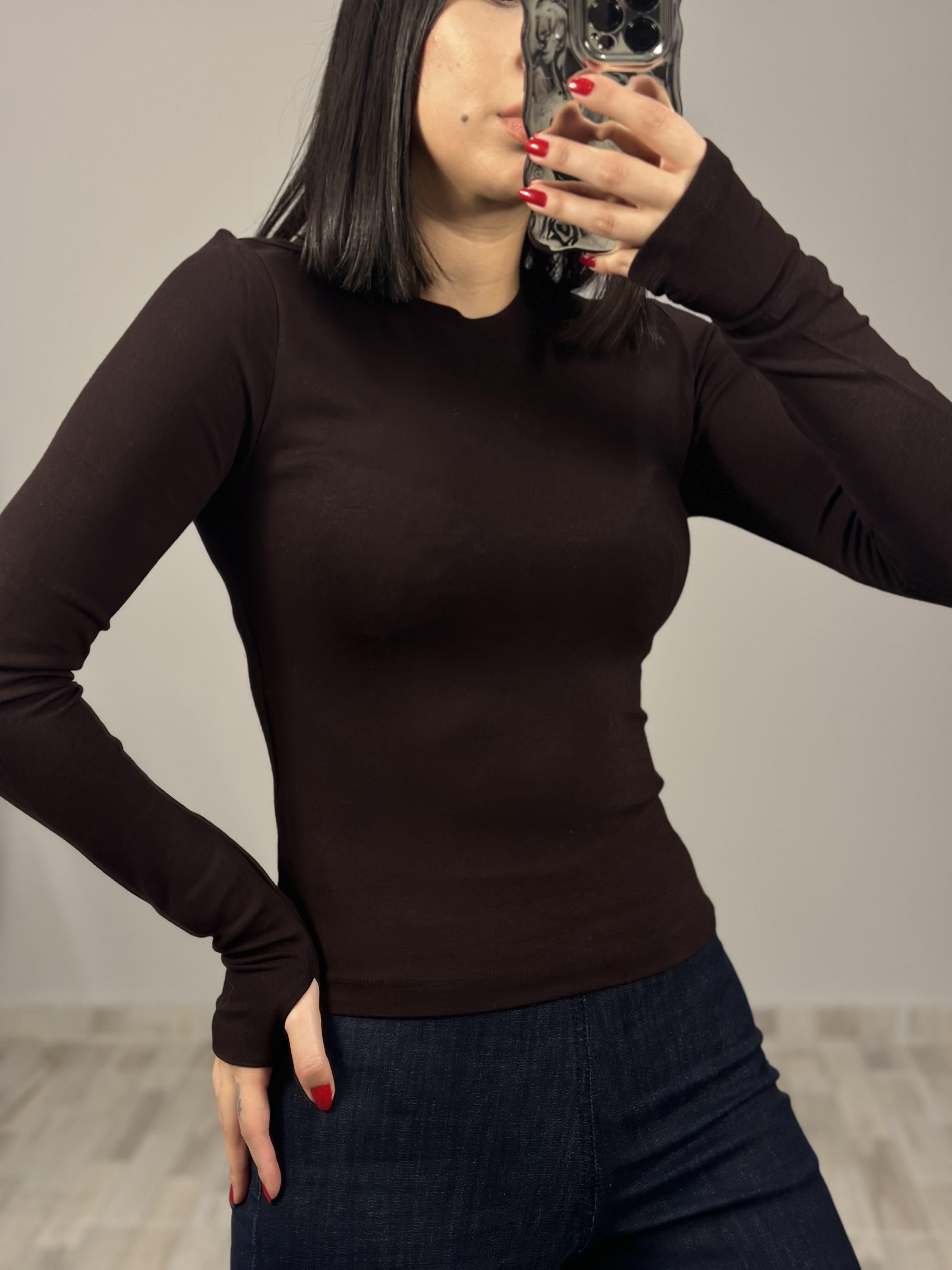 5068 KOLU YIRTMACLI TSHIRT