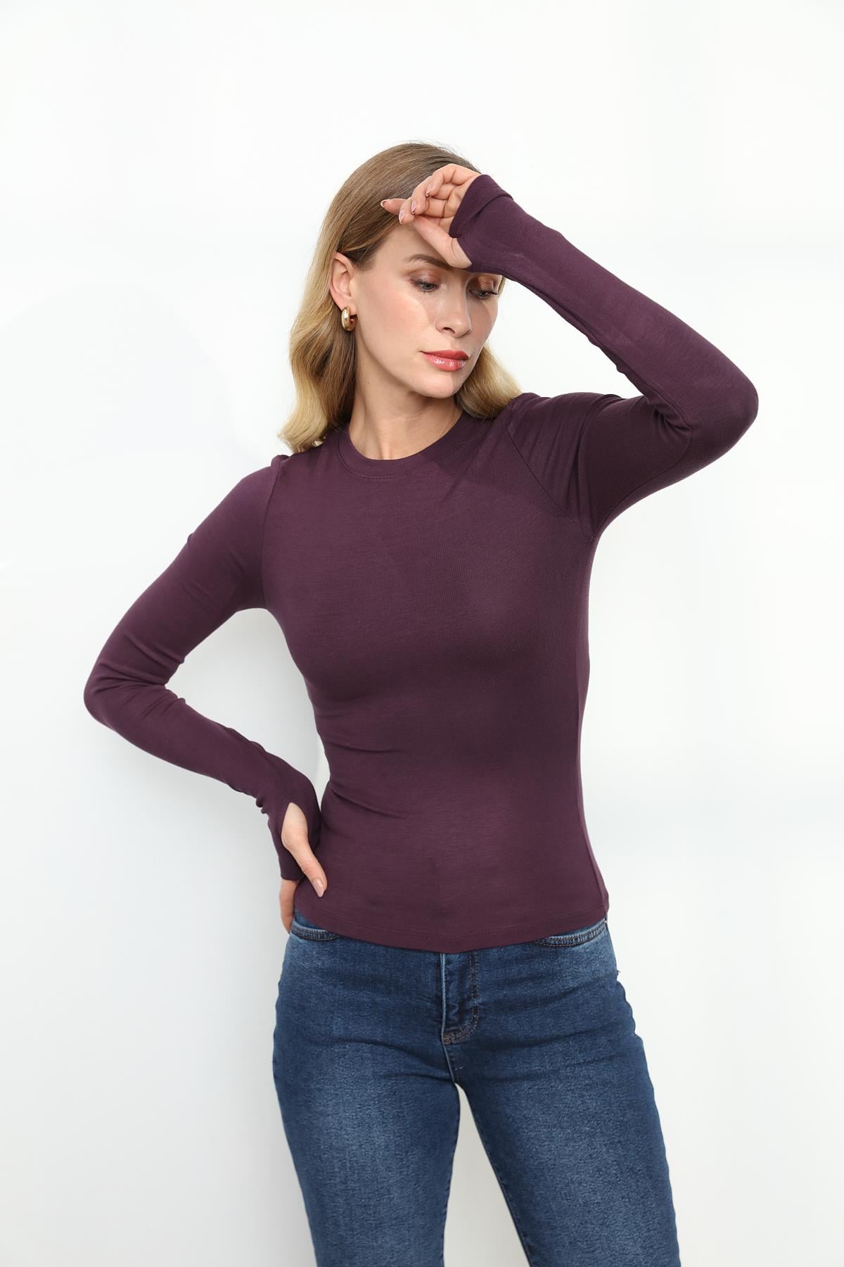 5068 KOLU YIRTMACLI TSHIRT