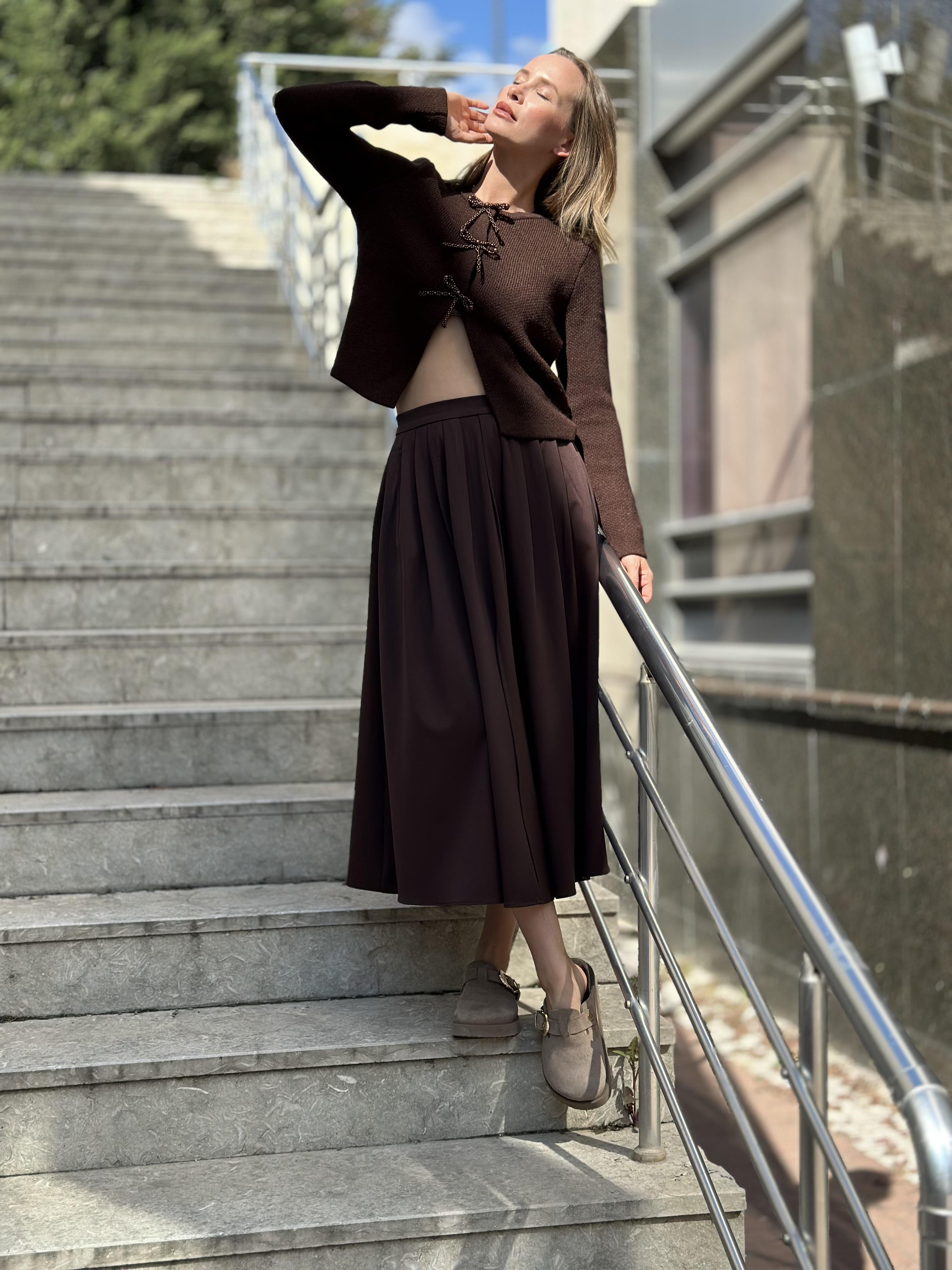 60983 INCILI FIYONK AKSESUARLI TRIKO HIRKA