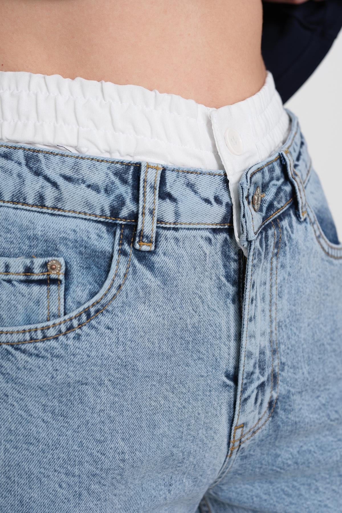 669 CEPLI BOXER DETAYLI JEAN
