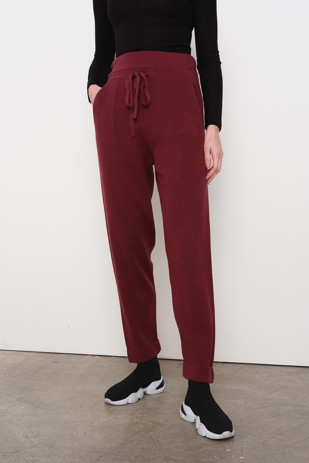 70166 BELI LASTIKLI BAGCIKLI TRIKO PANTOLON