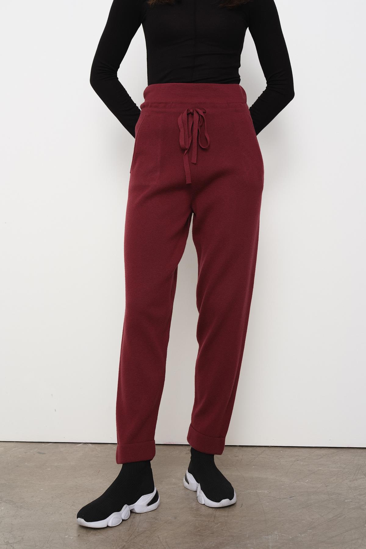 70166 BELI LASTIKLI BAGCIKLI TRIKO PANTOLON