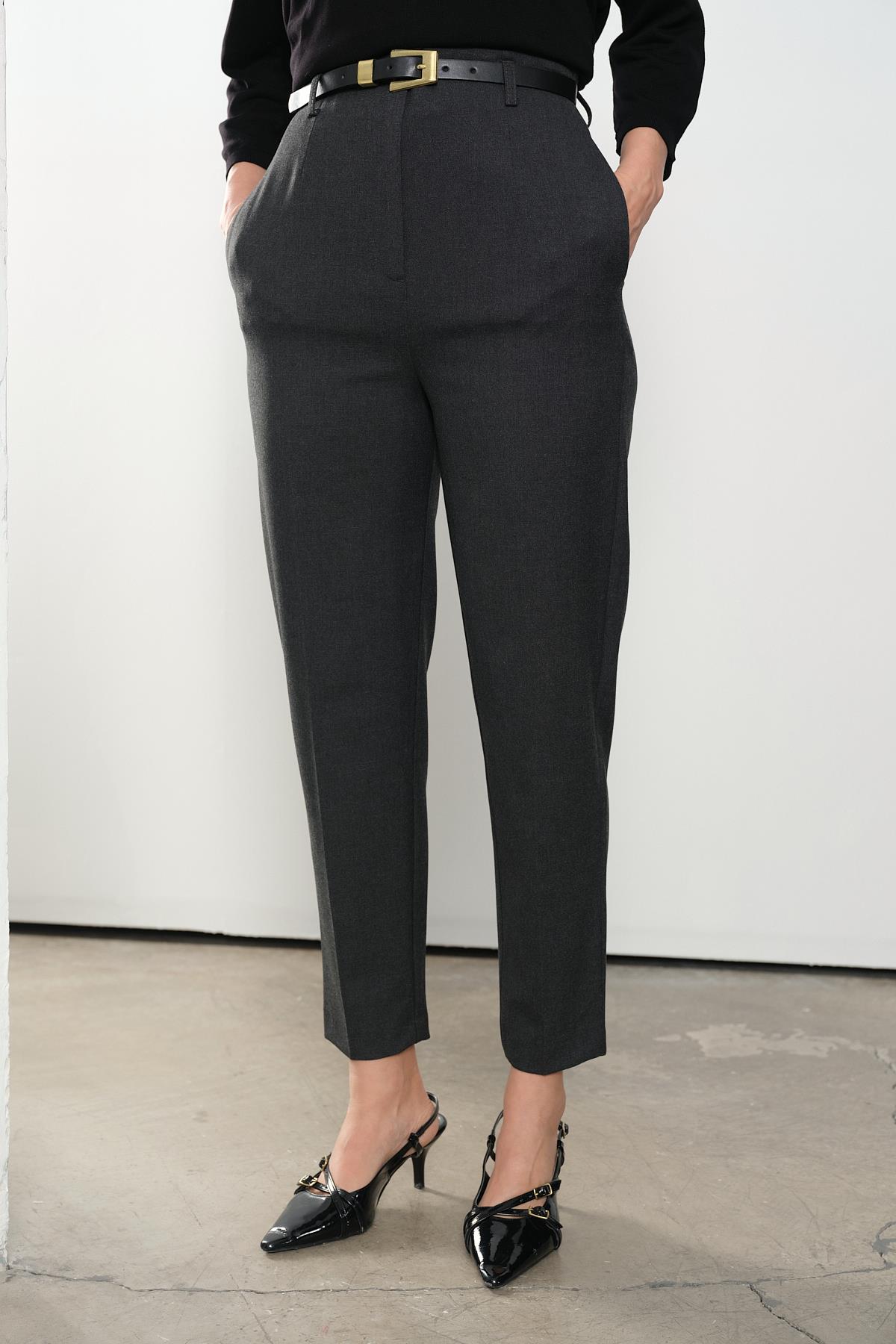 71293  KEMERLI YUKSEK BEL PANTOLON