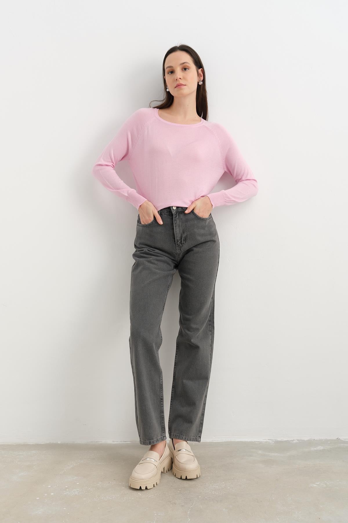 71379 SEFFAF KAPLAMALI STRIGHT PANTOLON