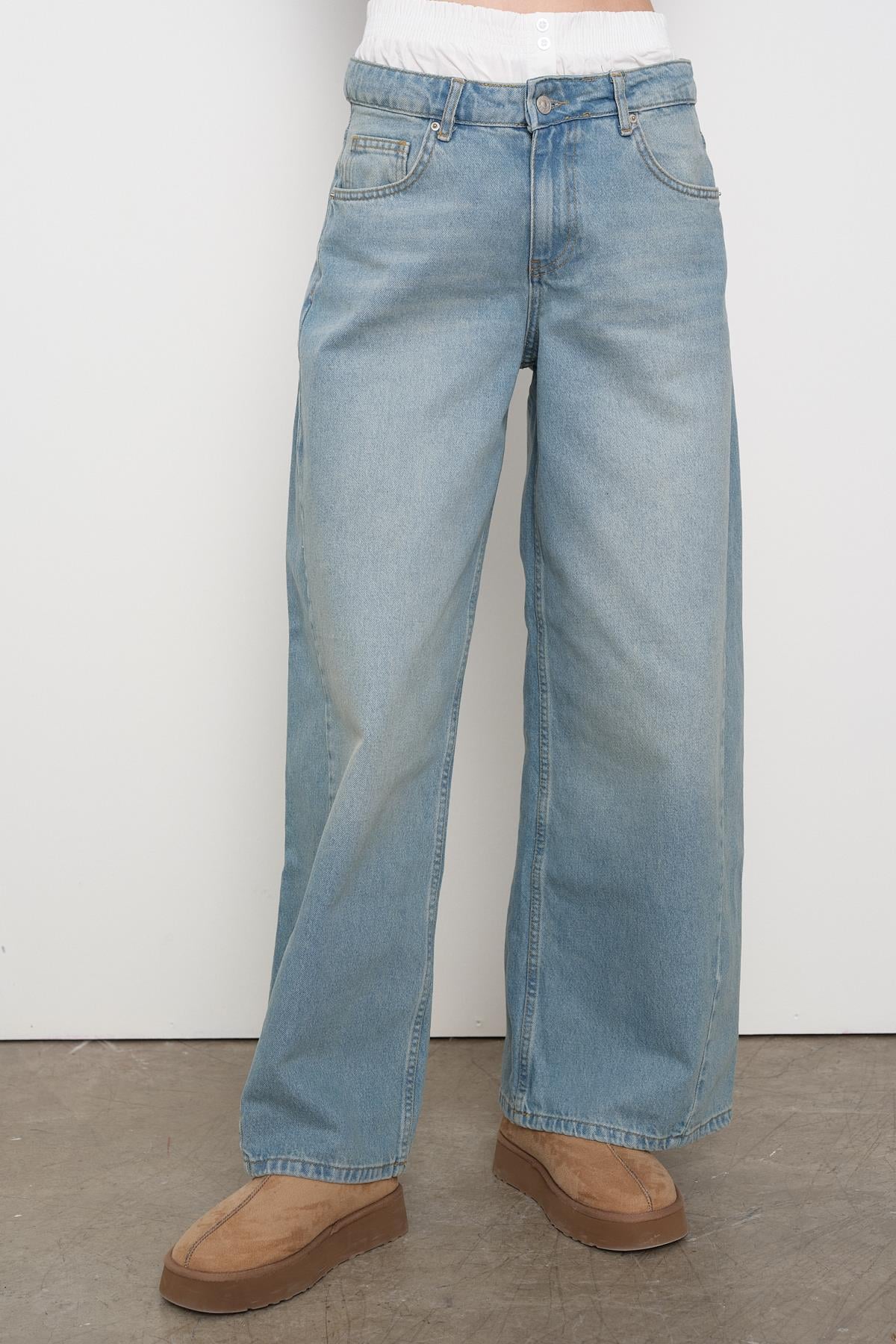 71422 BOXER DETAYLI TINT TIKAMA PANTOLON
