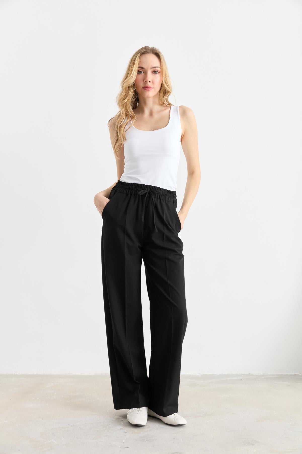 71619 BELI LASTIKLI PANTOLON