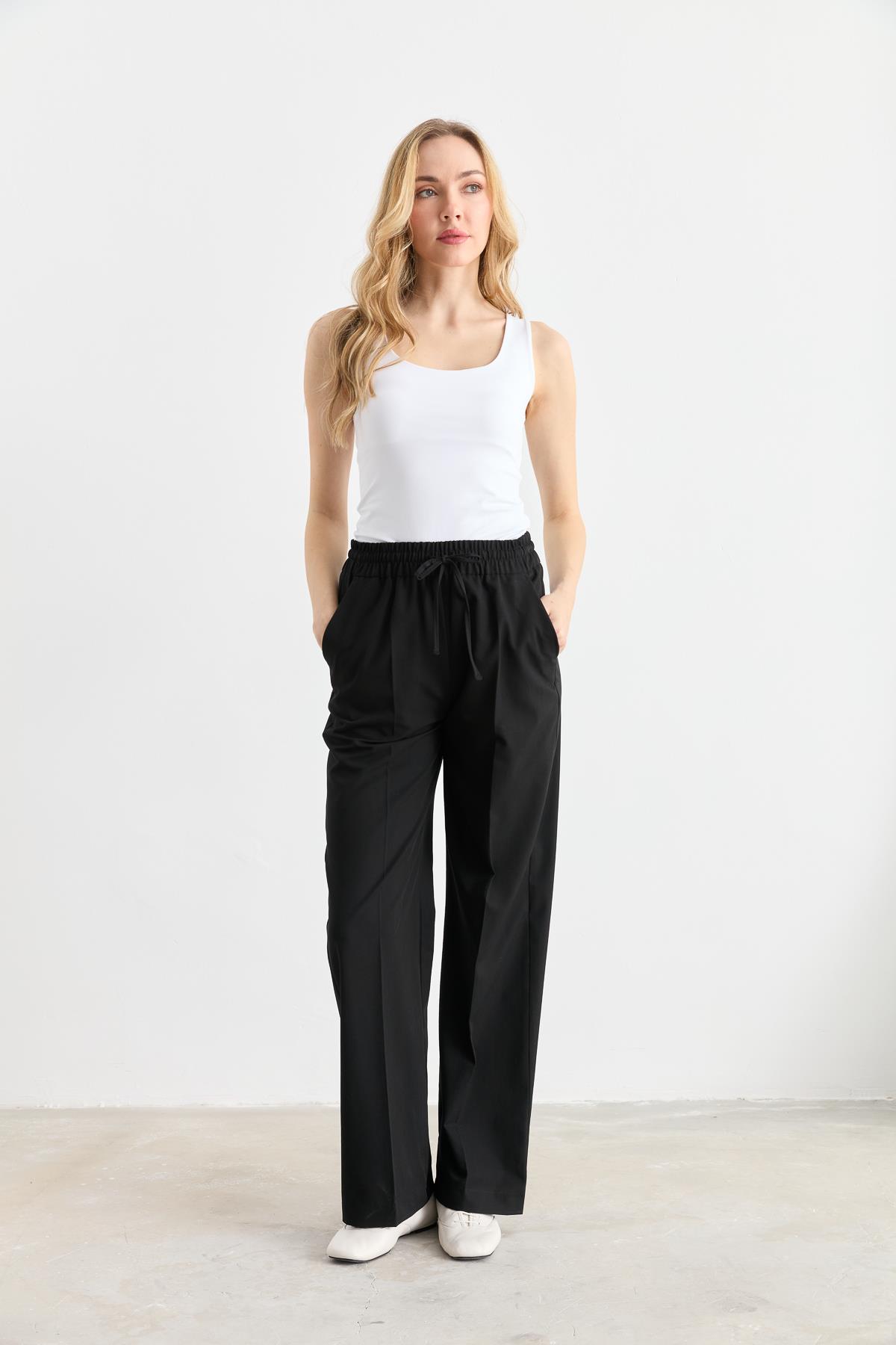 71619 BELI LASTIKLI PANTOLON