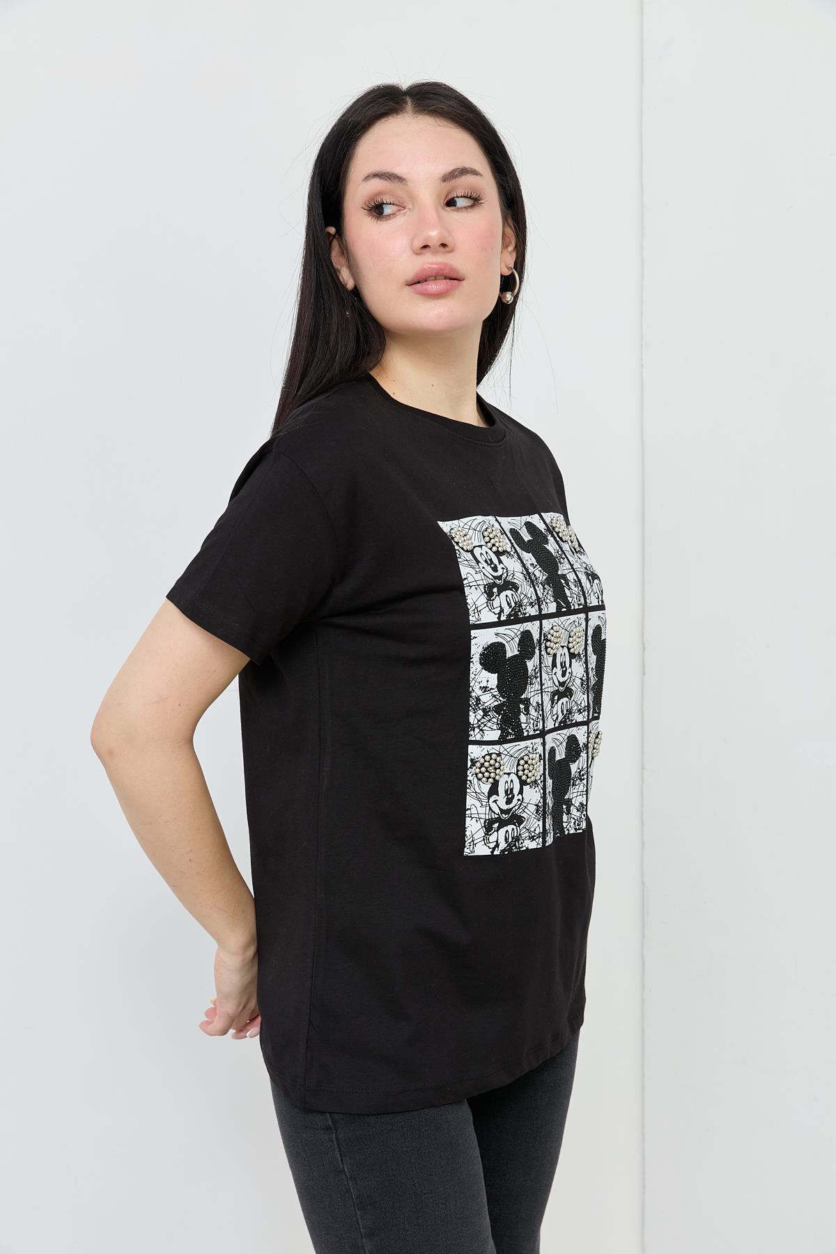 7166 COKLU BASKILI TSHIRT