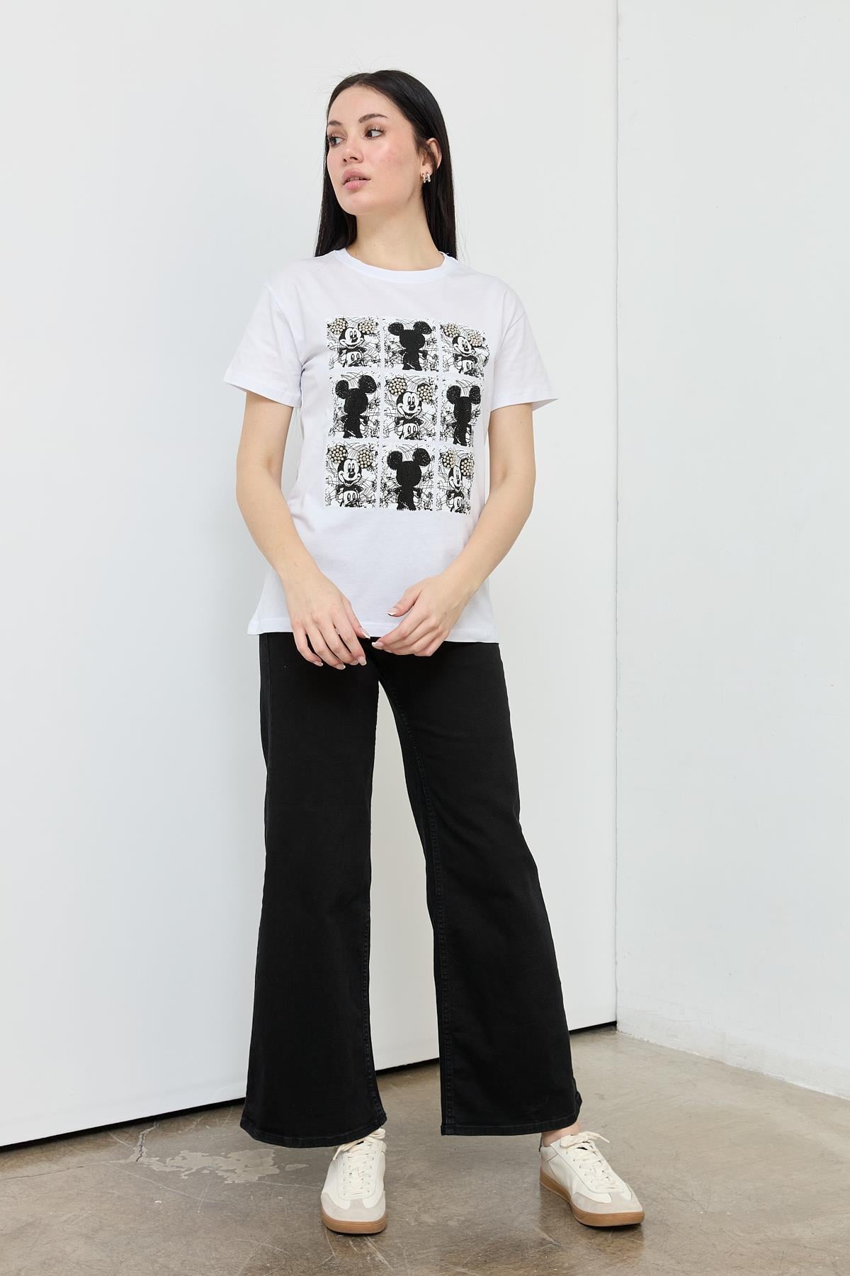7166 COKLU BASKILI TSHIRT