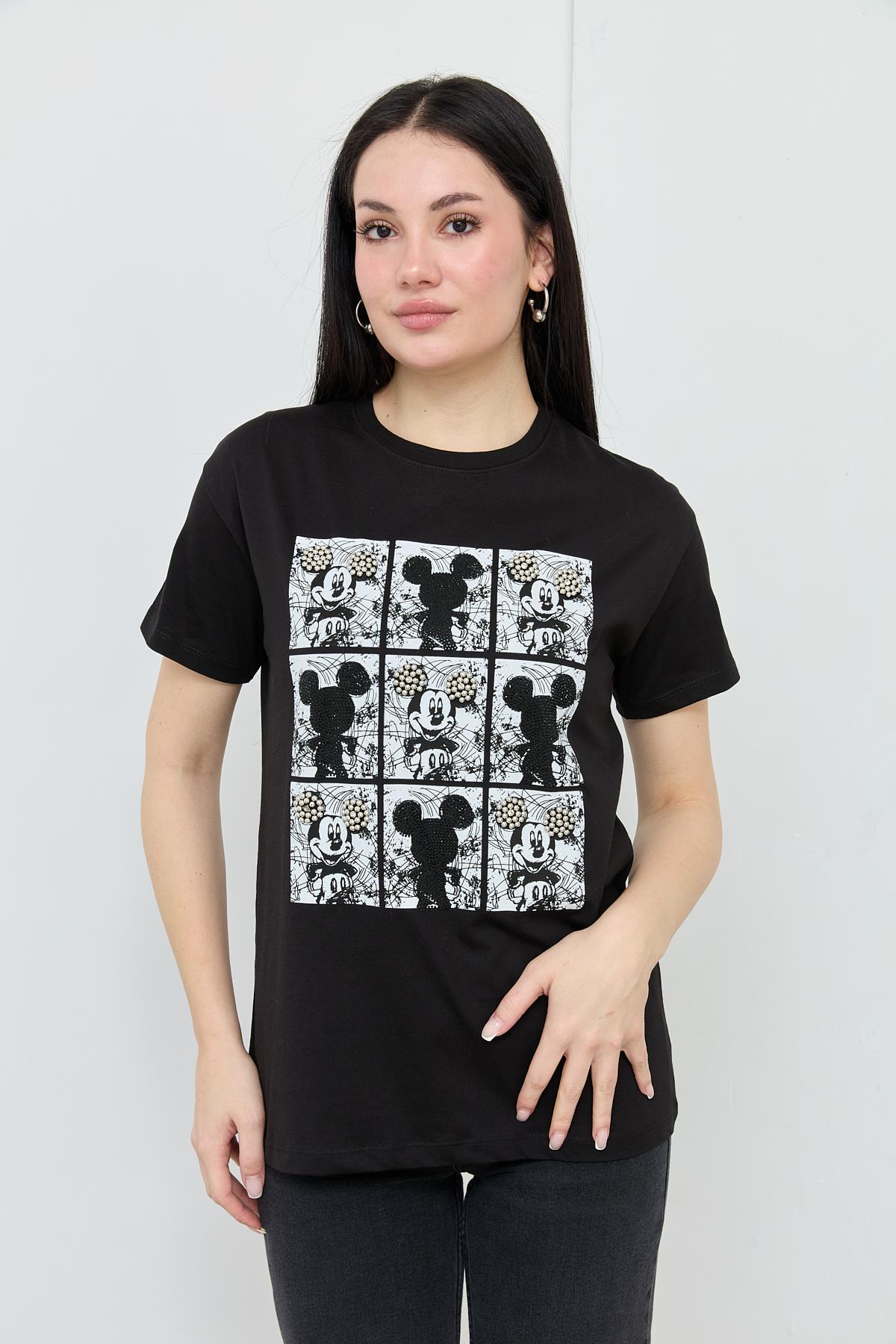 7166 COKLU BASKILI TSHIRT