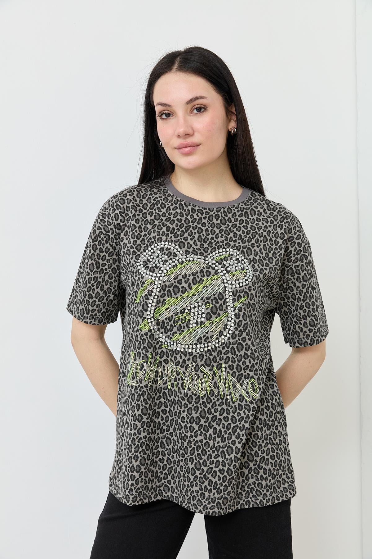 7182 BLOW UP YAZILI TSHIRT