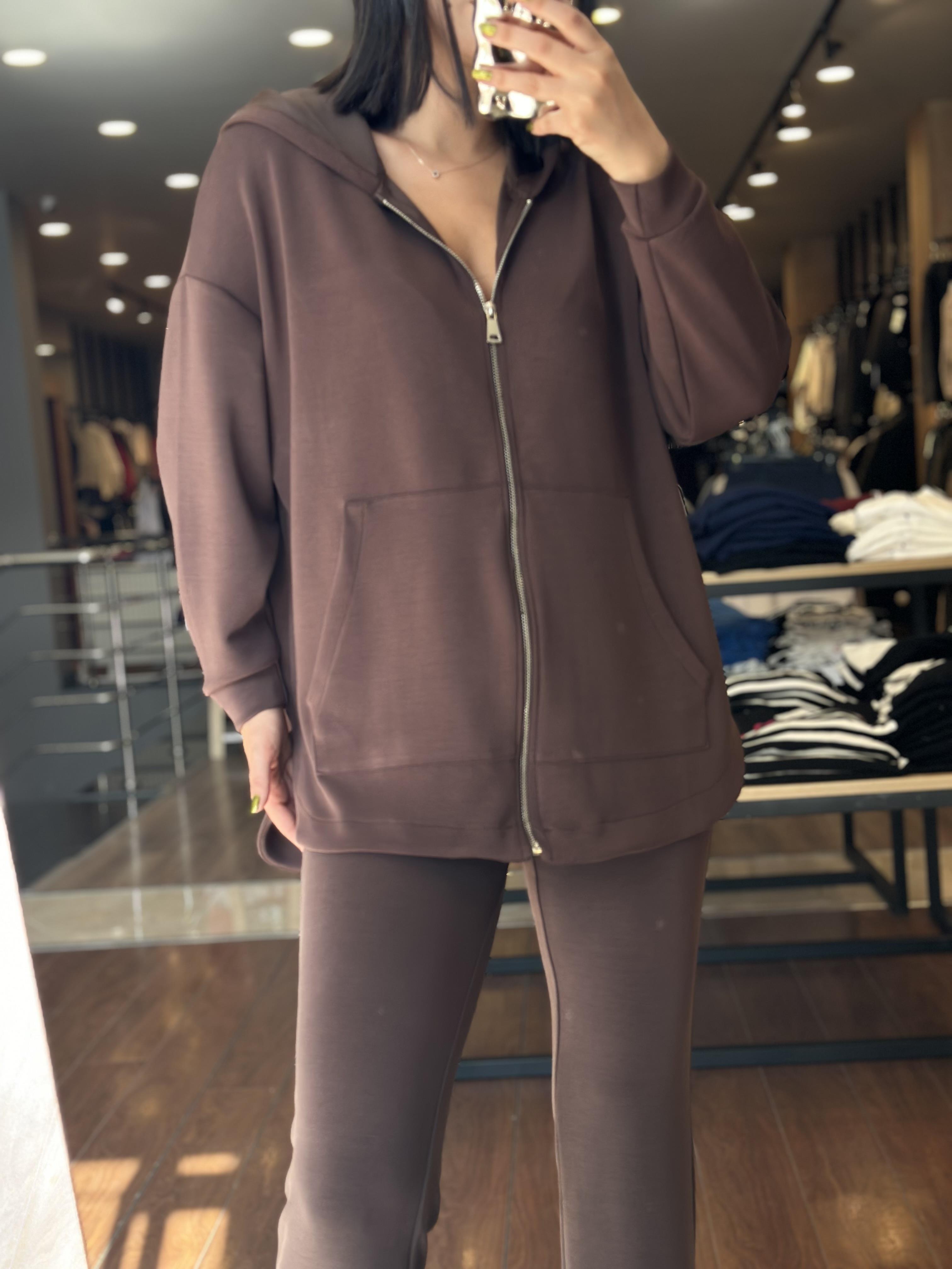 7191 FERMUARLI MODAL SWEAT TAKIM
