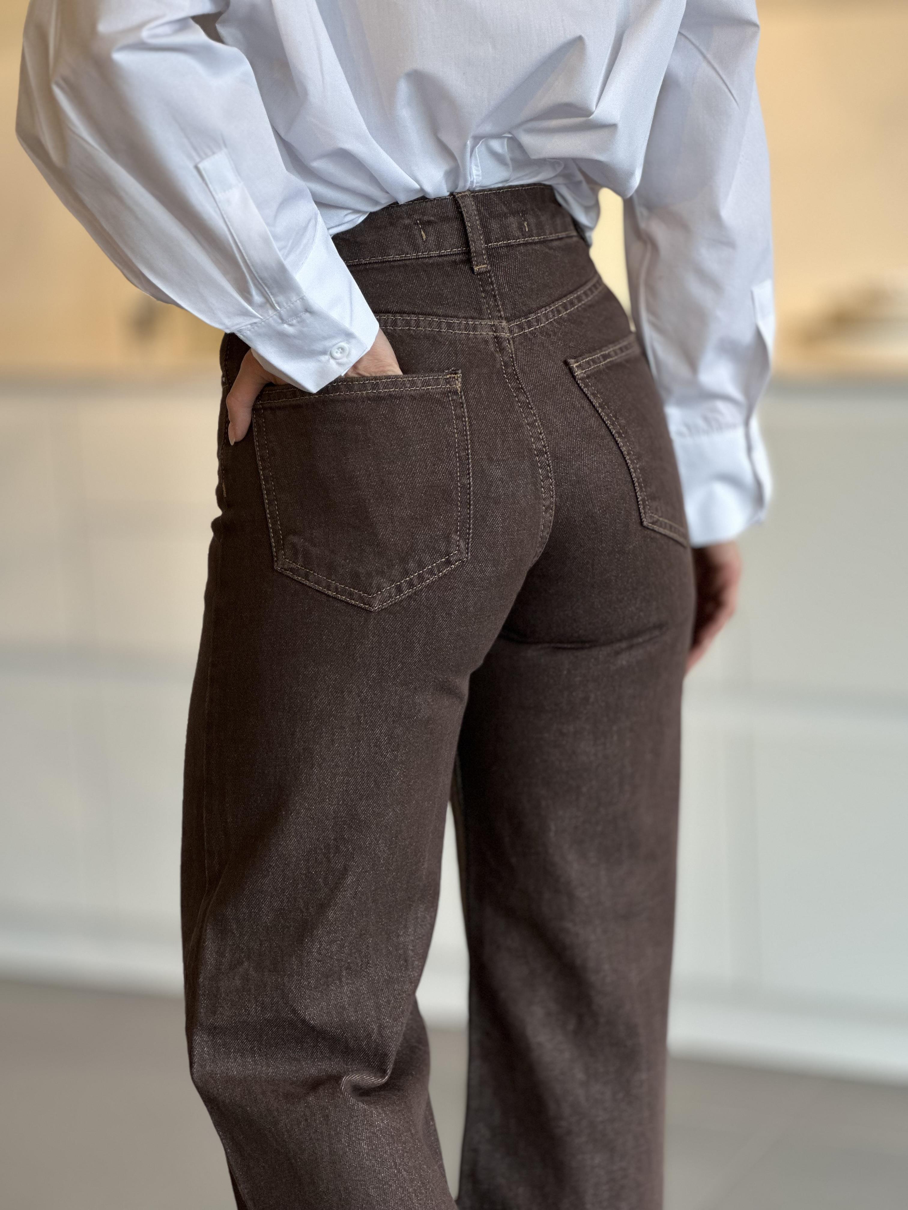 72033 GENIS KALIP RENKLI DENIM PANTOLON