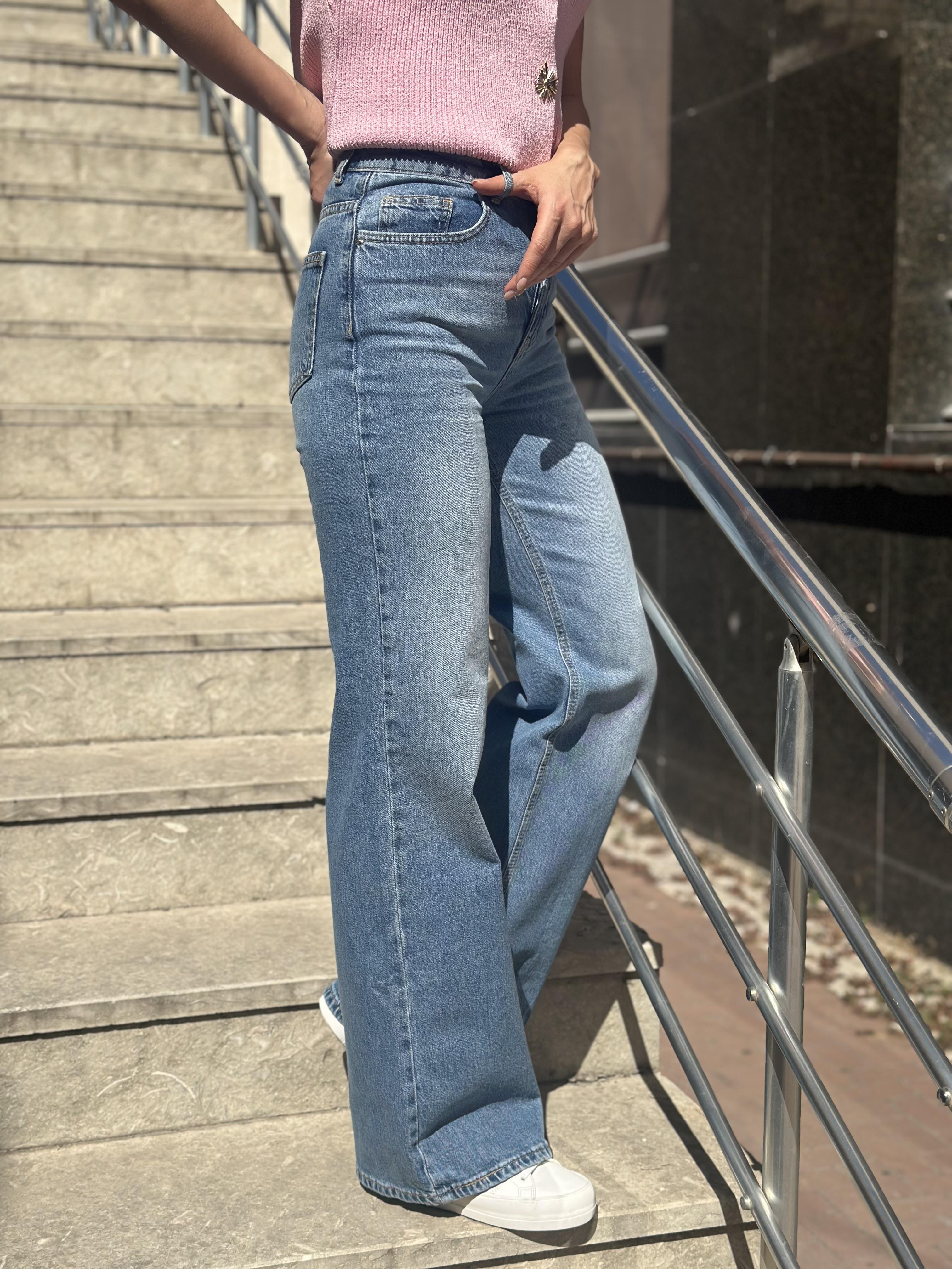72047 LIKRALI WIDELEG PANTOLON