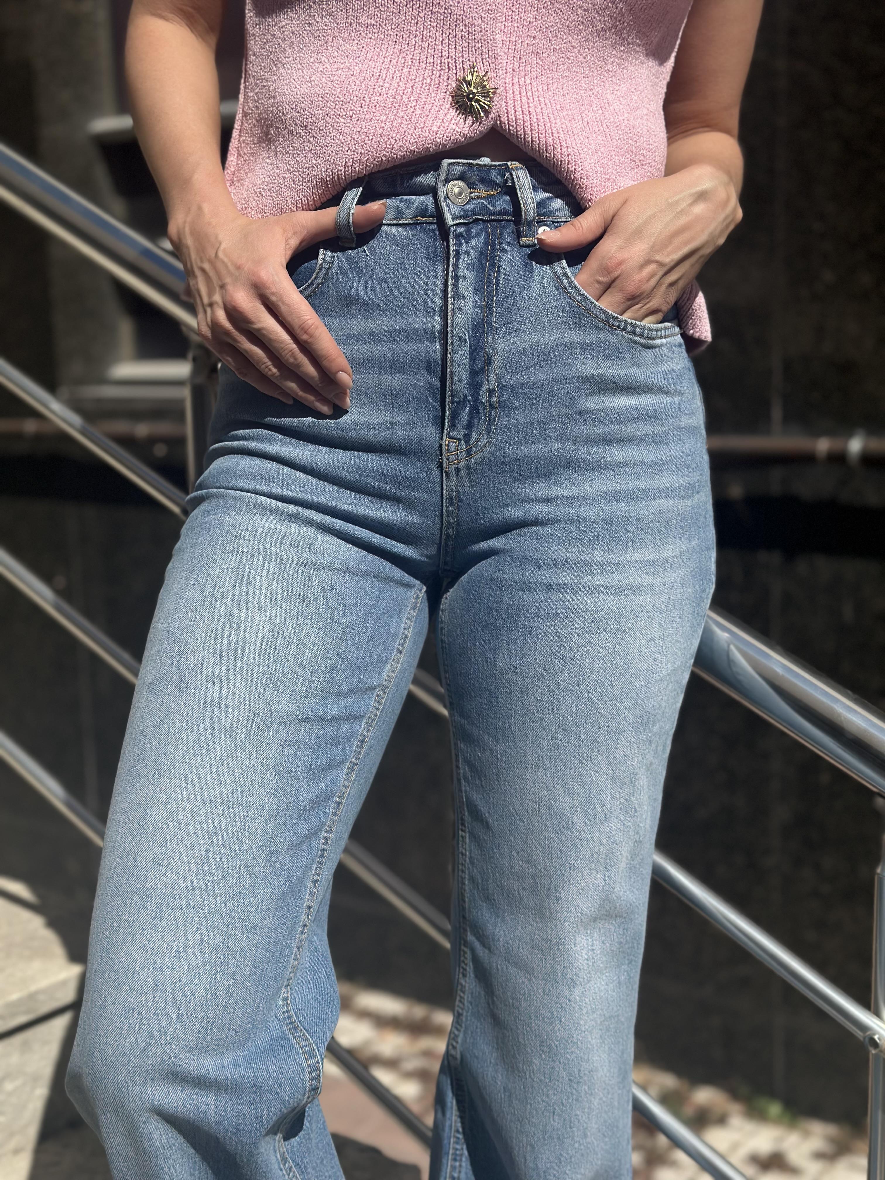 72047 LIKRALI WIDELEG PANTOLON