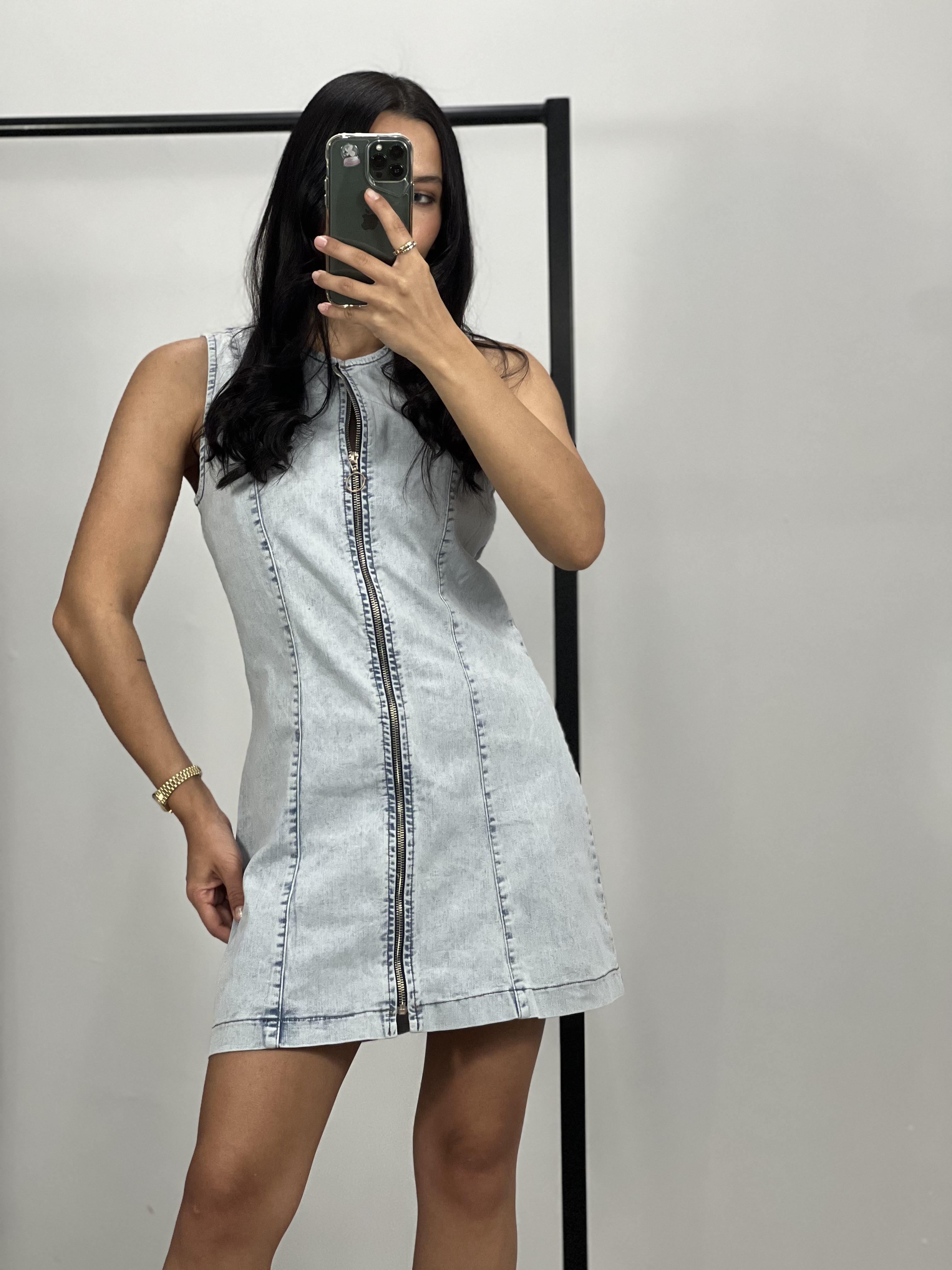 735 ON FERMUARLI JEAN ELBISE