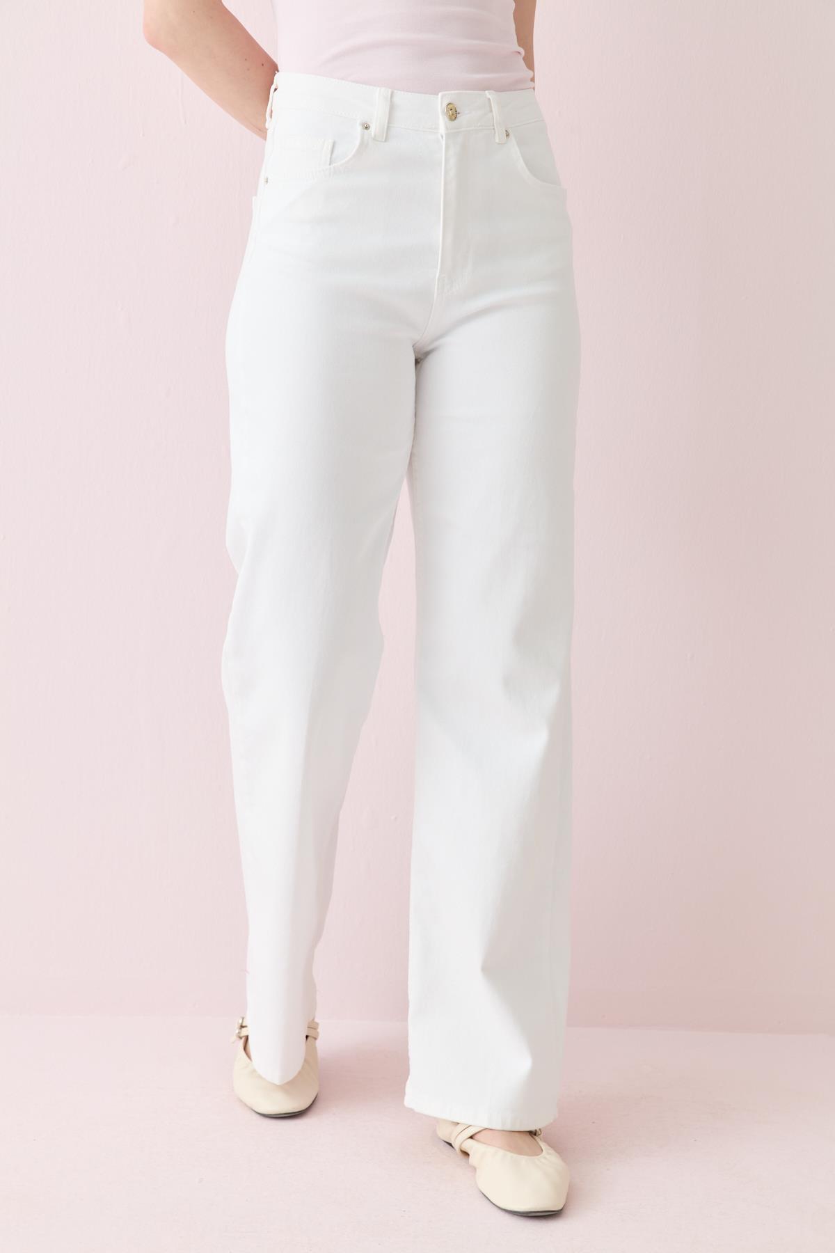 807 WHITE STRIGHT JEAN
