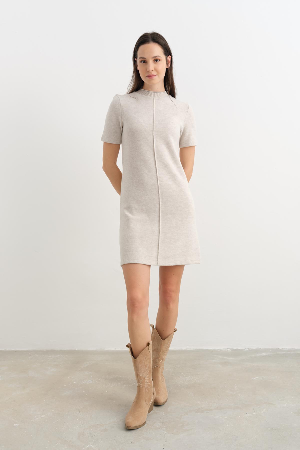 90810 YUMUSAK MINI ELBISE
