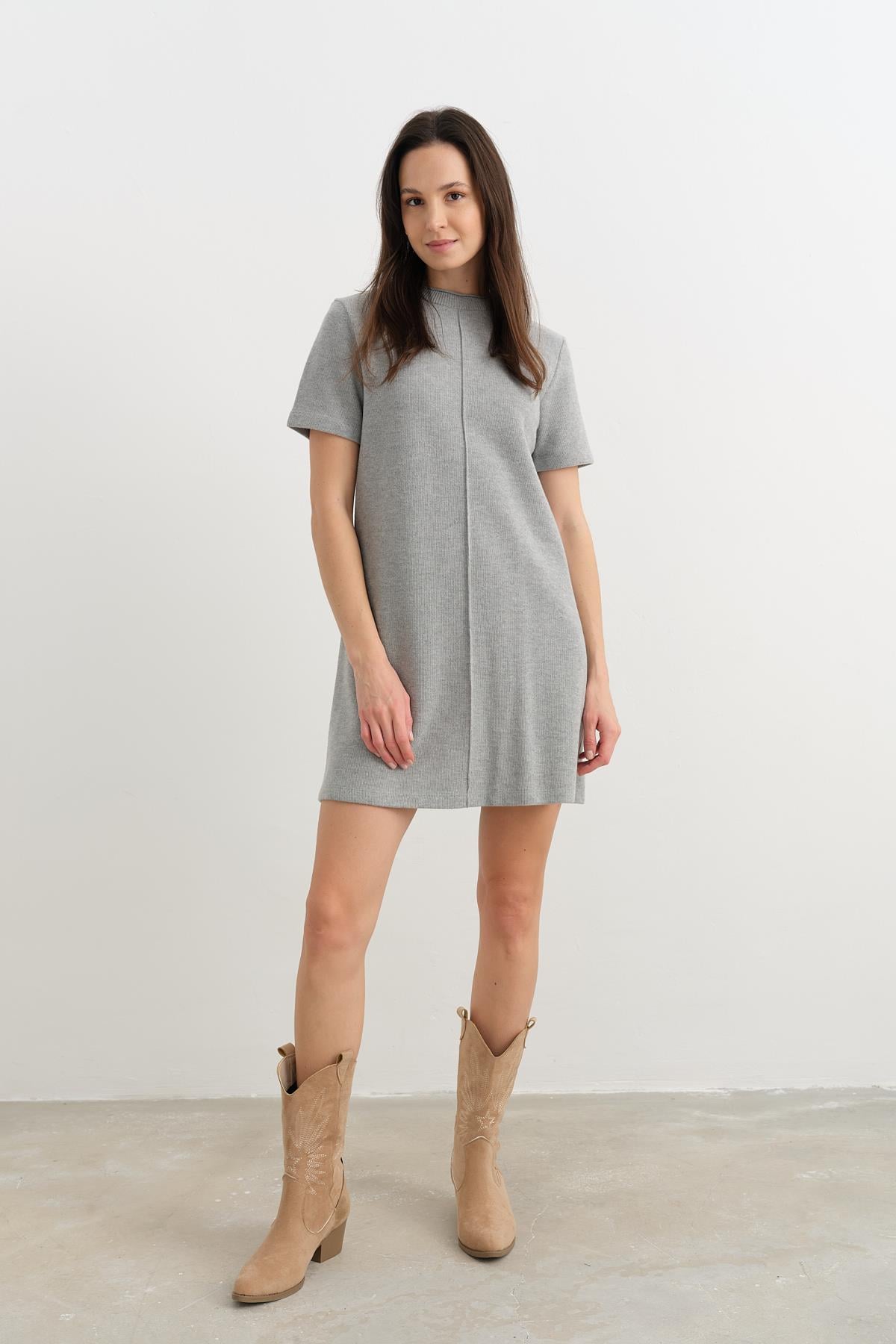 90810 YUMUSAK MINI ELBISE
