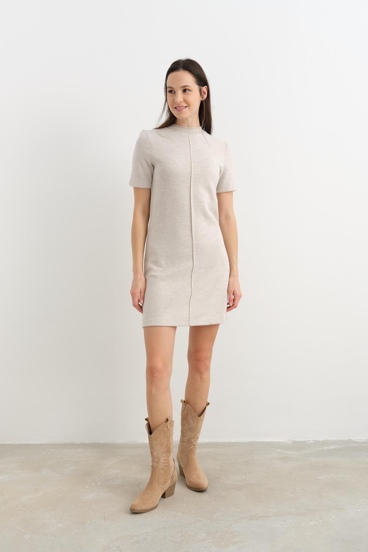 90810 YUMUSAK MINI ELBISE