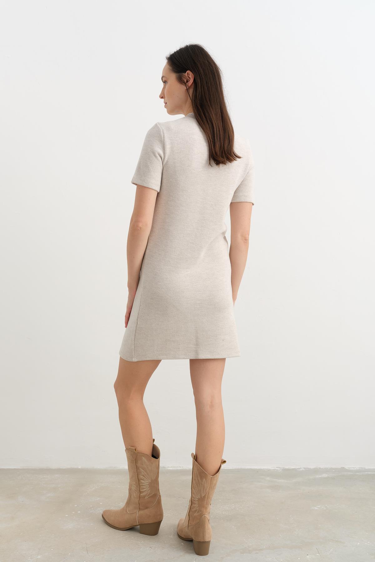 90810 YUMUSAK MINI ELBISE