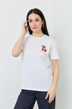 0014 KIRAZLI TSHIRT