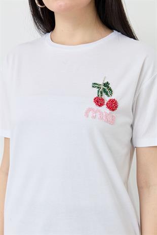 0014 KIRAZLI TSHIRT