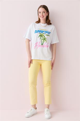 00493 SUNNYSPOT YAZILI TSHIRT