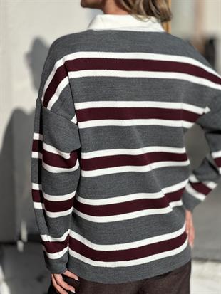 0084 POLO YAKA CIZGILI TRIKO