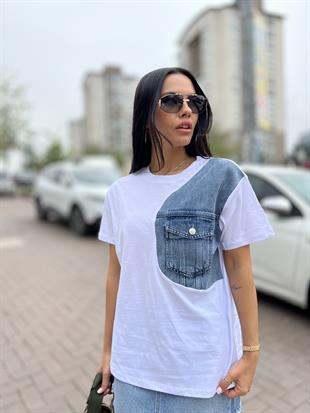014 KOT CEP DETAYLI TSHIRT